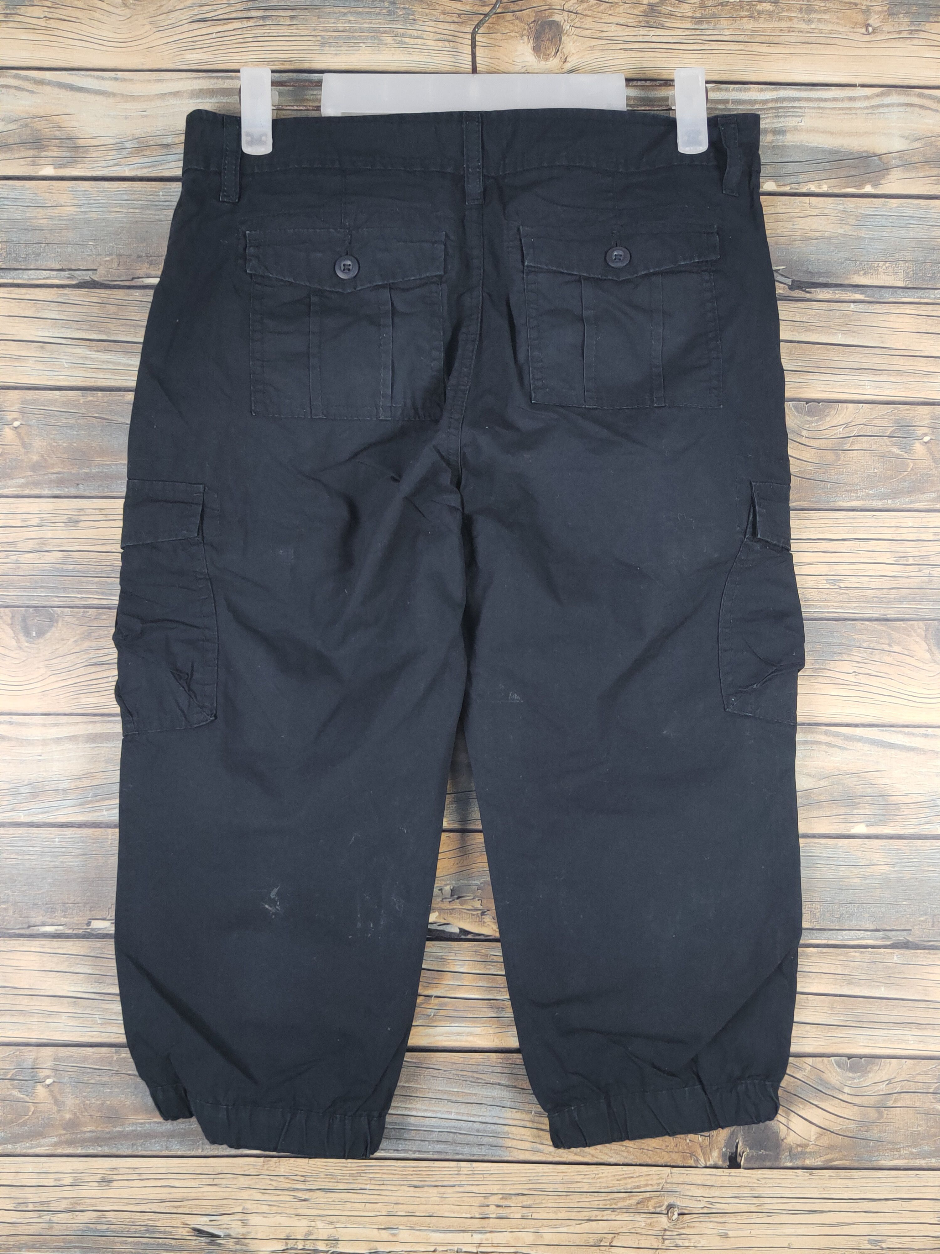 Japanese Brand DL Uniqlo Black Multipocket Tactical Cargo Pants #1521 Size 28" / US 6 / IT 42 - 7 Thumbnail