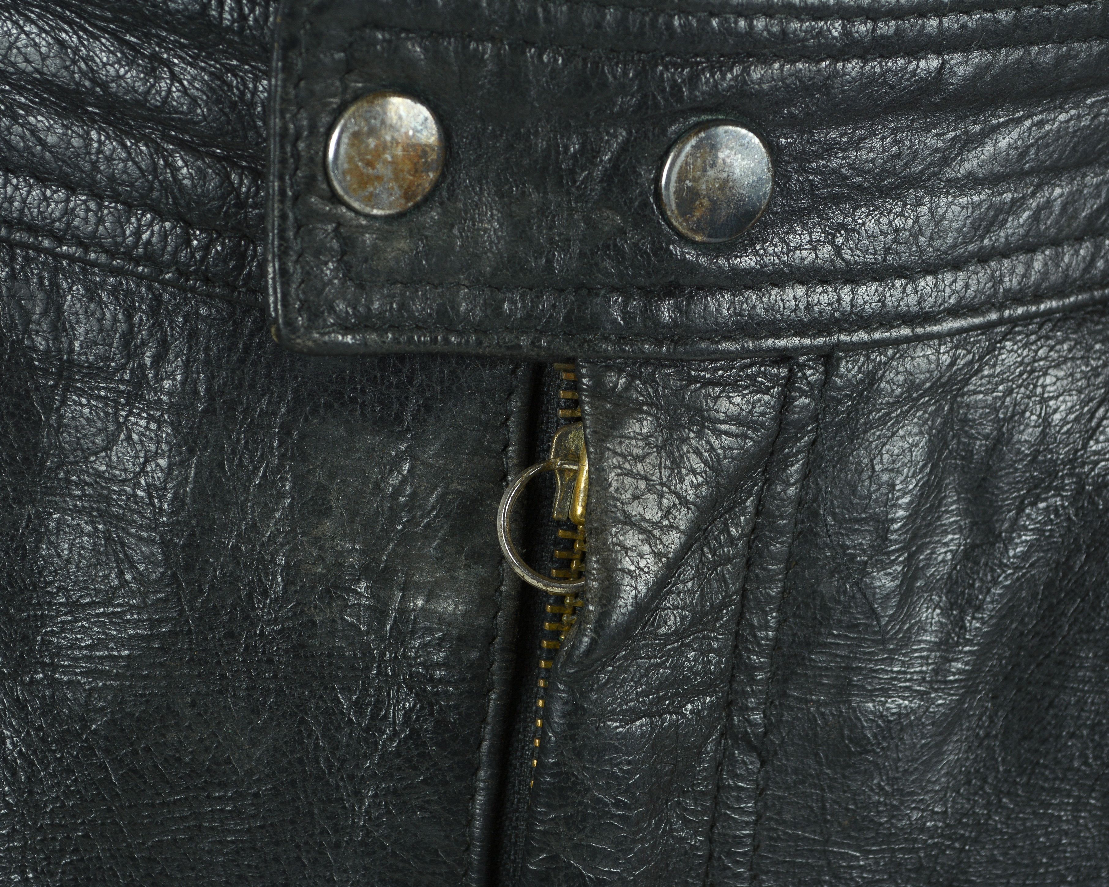 Leather Louis W38 L30 Leather Pants Trousers Biker Grunge Motorcycle Size US 38 / EU 54 - 3 Thumbnail