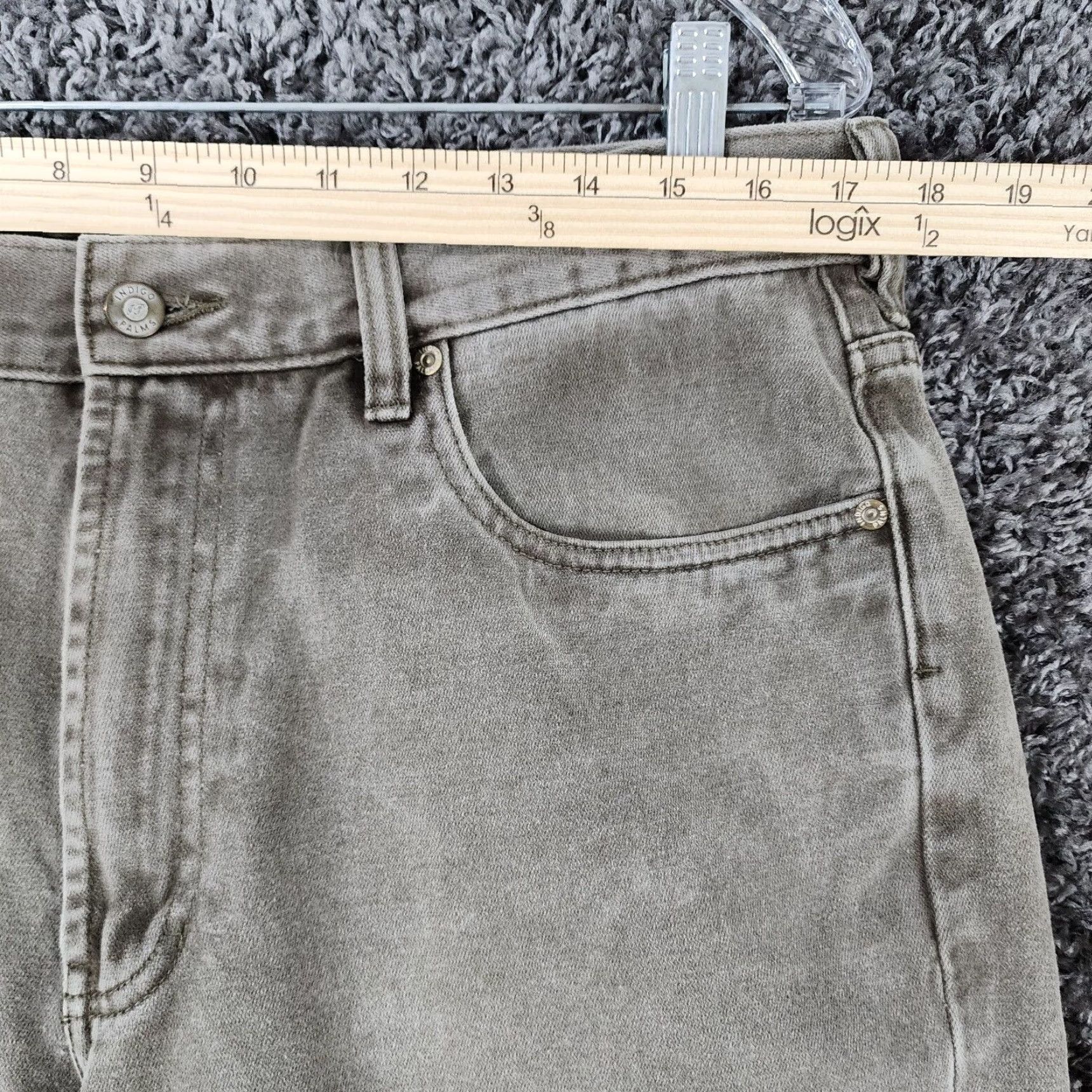 Vintage INDIGO PALMS Mens Classic Straight Jeans Size 35x31 Blue Palm Theme Size US 35 - 4 Thumbnail