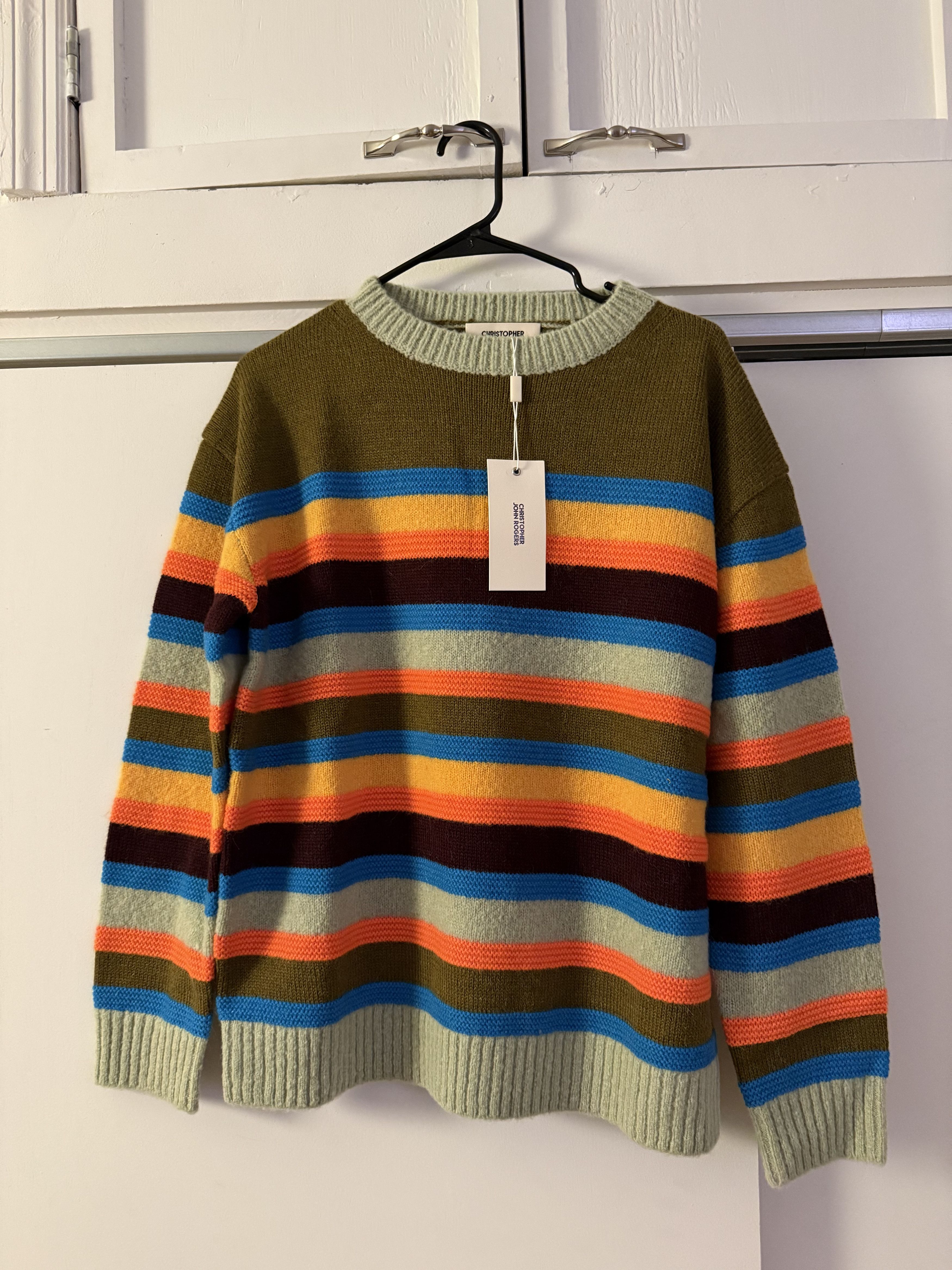 Christopher John Rogers Christopher John Rogers Striped Relaxed Sweater Size S / US 4 / IT 40 - 3 Thumbnail