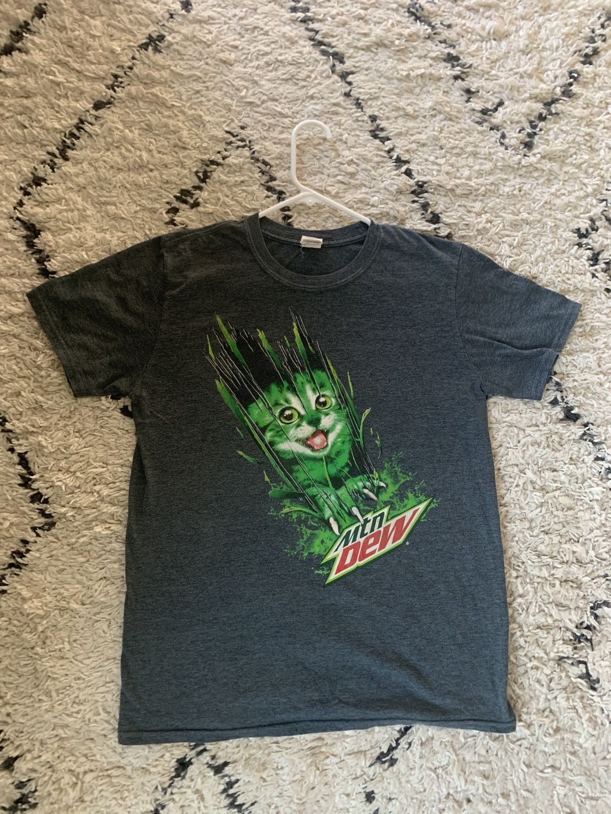 Gildan Mountain Dew Vintage Mountain Dew cat t shirt Grailed