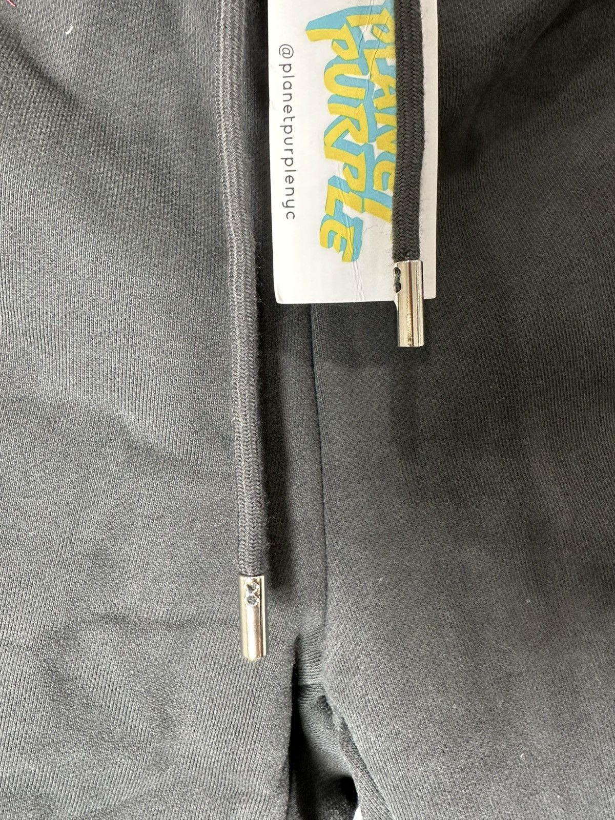 Other Planet Purple Stacked Logo Sweatpants Small Black Size US 30 / EU 46 - 6 Thumbnail