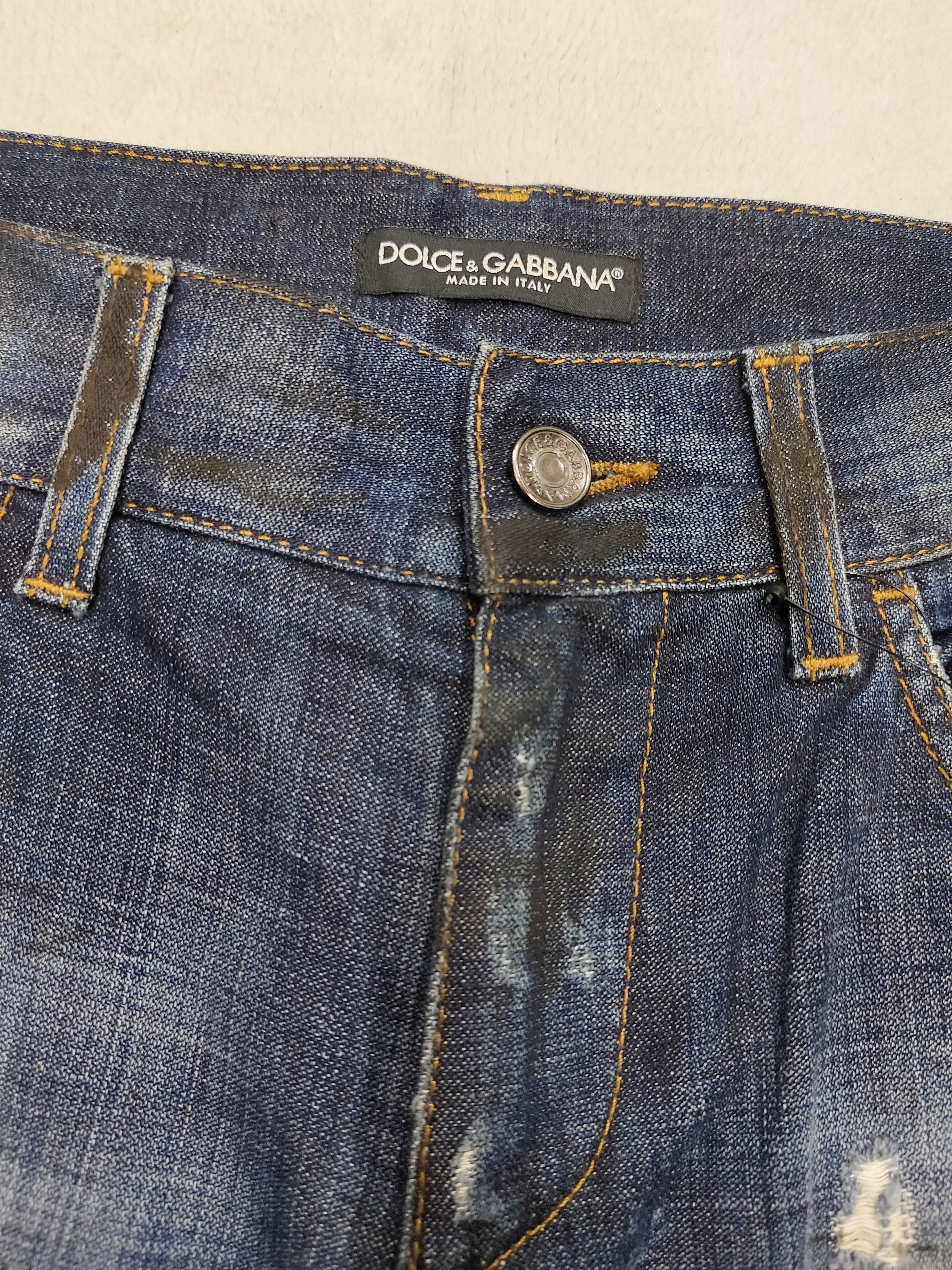 Dolce & Gabbana Dolce & Gabbana🔥Y2K Distressed Hardcore Wash Jeans Size US 31 - 3 Thumbnail