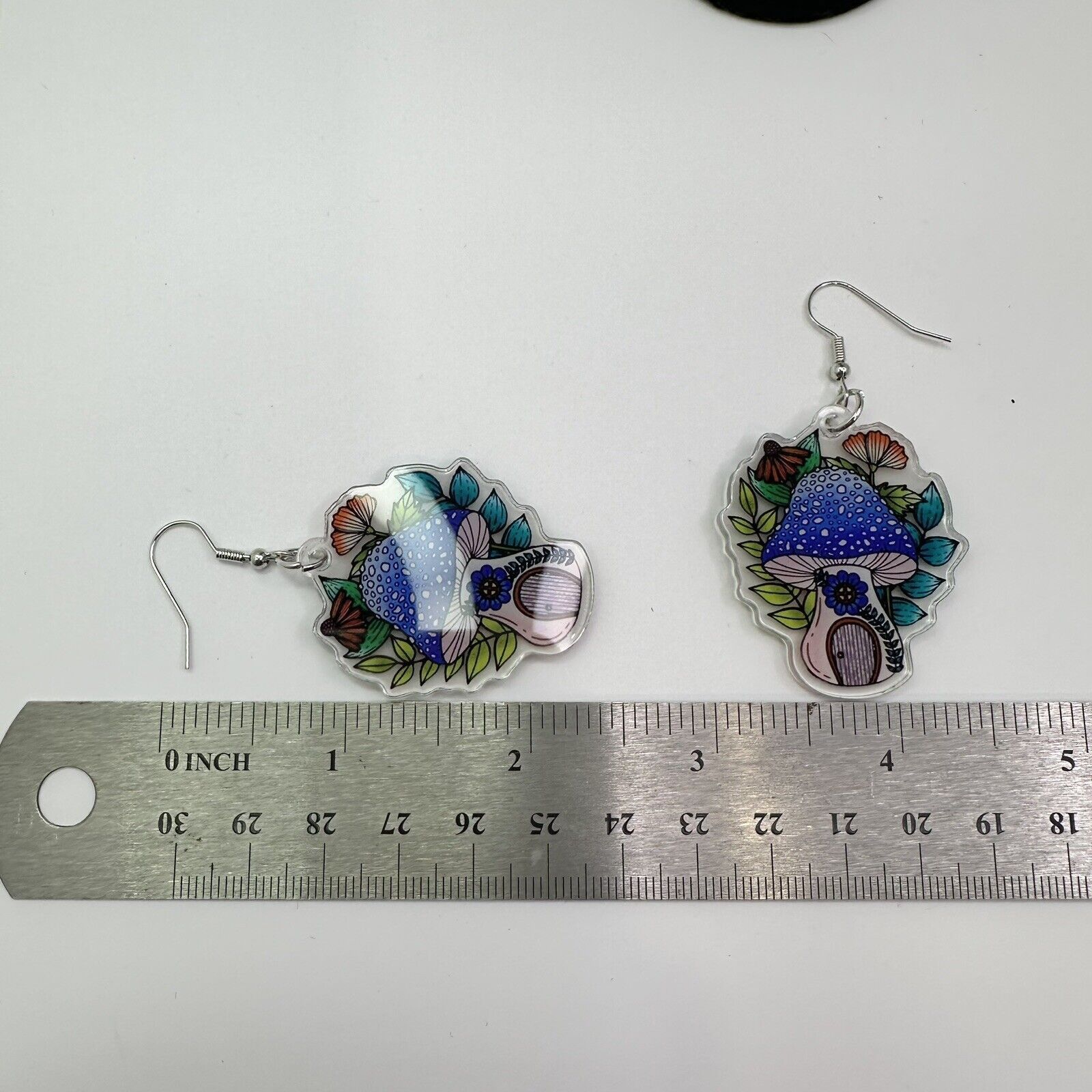 Other Mushrooms Fairy House Hook Earrings New BOHO Enchantd Hippie Size ONE SIZE - 6 Thumbnail