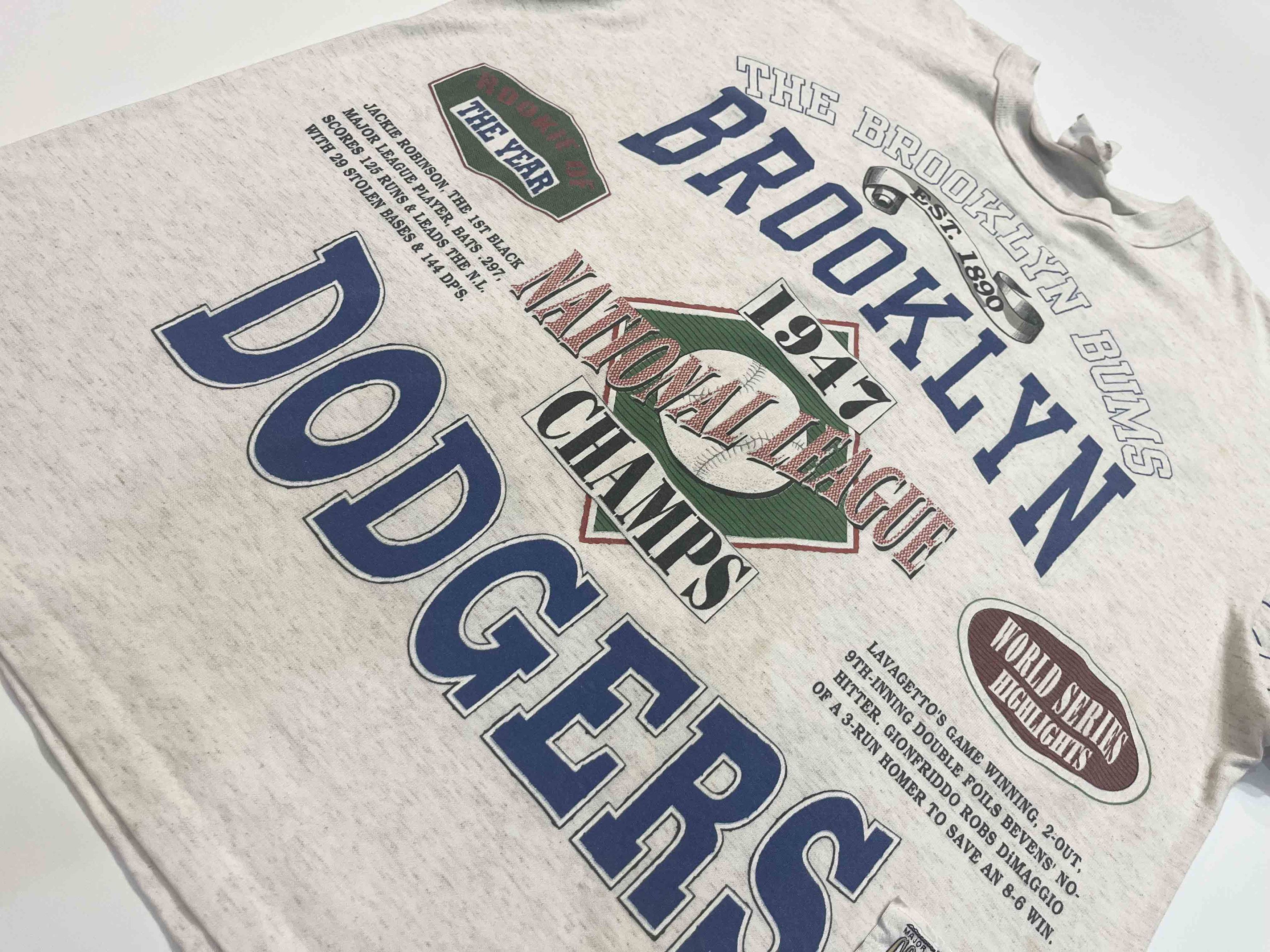 MLB Vintage Long Gone MLB Brooklyn Dodgers 3/4 Sleeve T-Shirt Size US XL / EU 56 / 4 - 10 Thumbnail