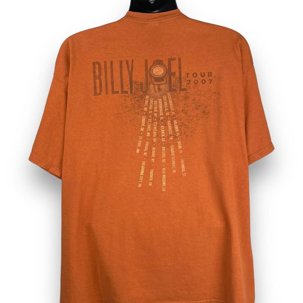 Band Tees × Gildan × Vintage Vintage Gildan Billy Joel Tour 2007 Band Music Tee Tshirt Size US XL / EU 56 / 4 - 2 Thumbnail