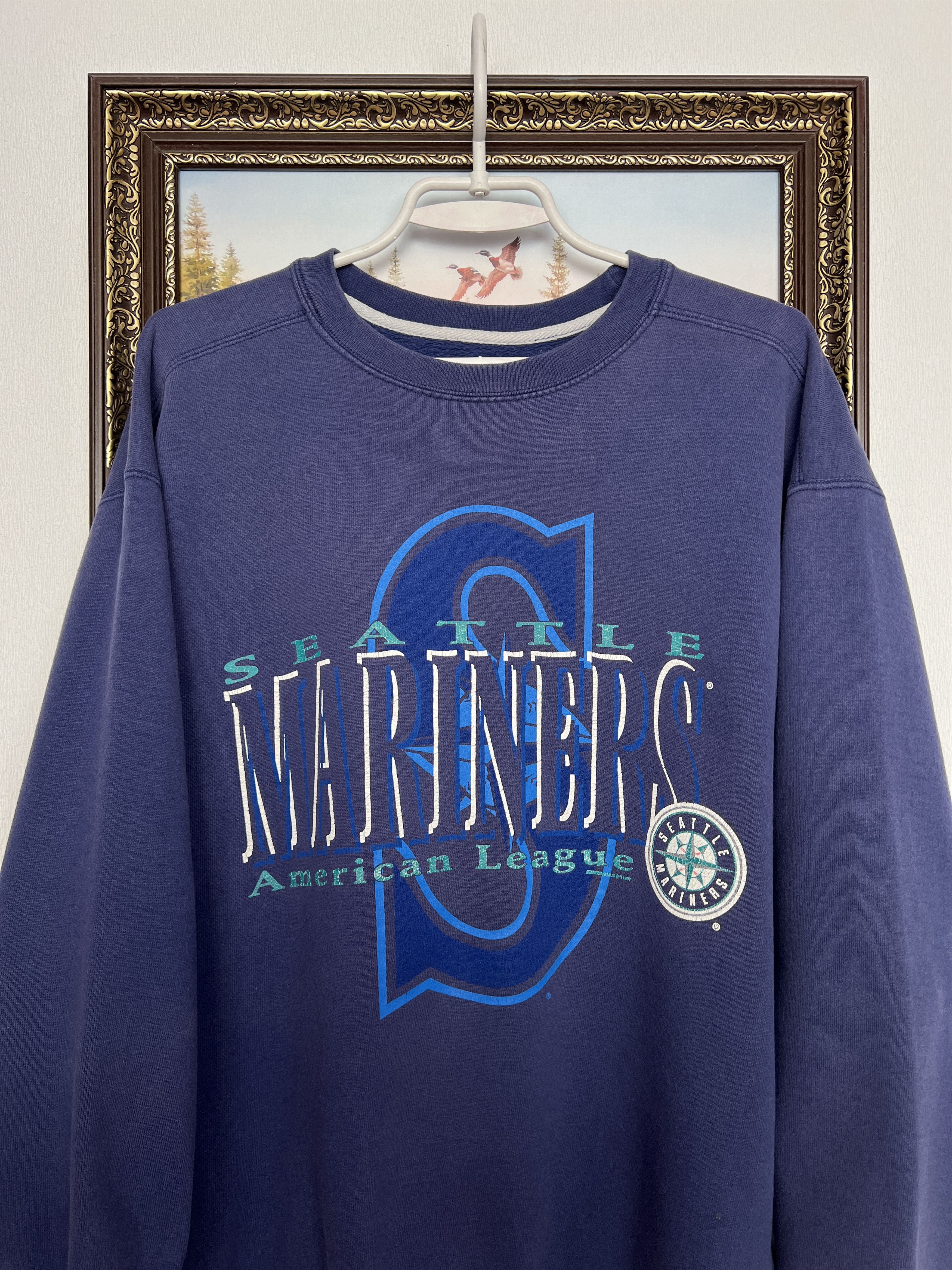 Starter Vintage 90's Seattle Mariners Crewneck Sweatshirt MLB Size US M / EU 48-50 / 2 - 2 Thumbnail