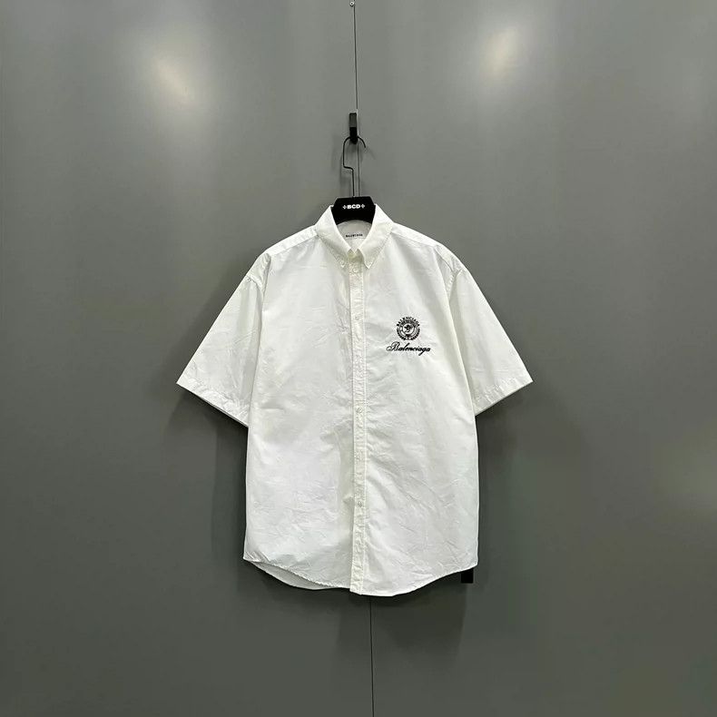 Balenciaga Balenciaga size 34 White Logo Letter Embroidered Short Sle Size XS / US 0-2 / IT 36-38 - 1 Thumbnail