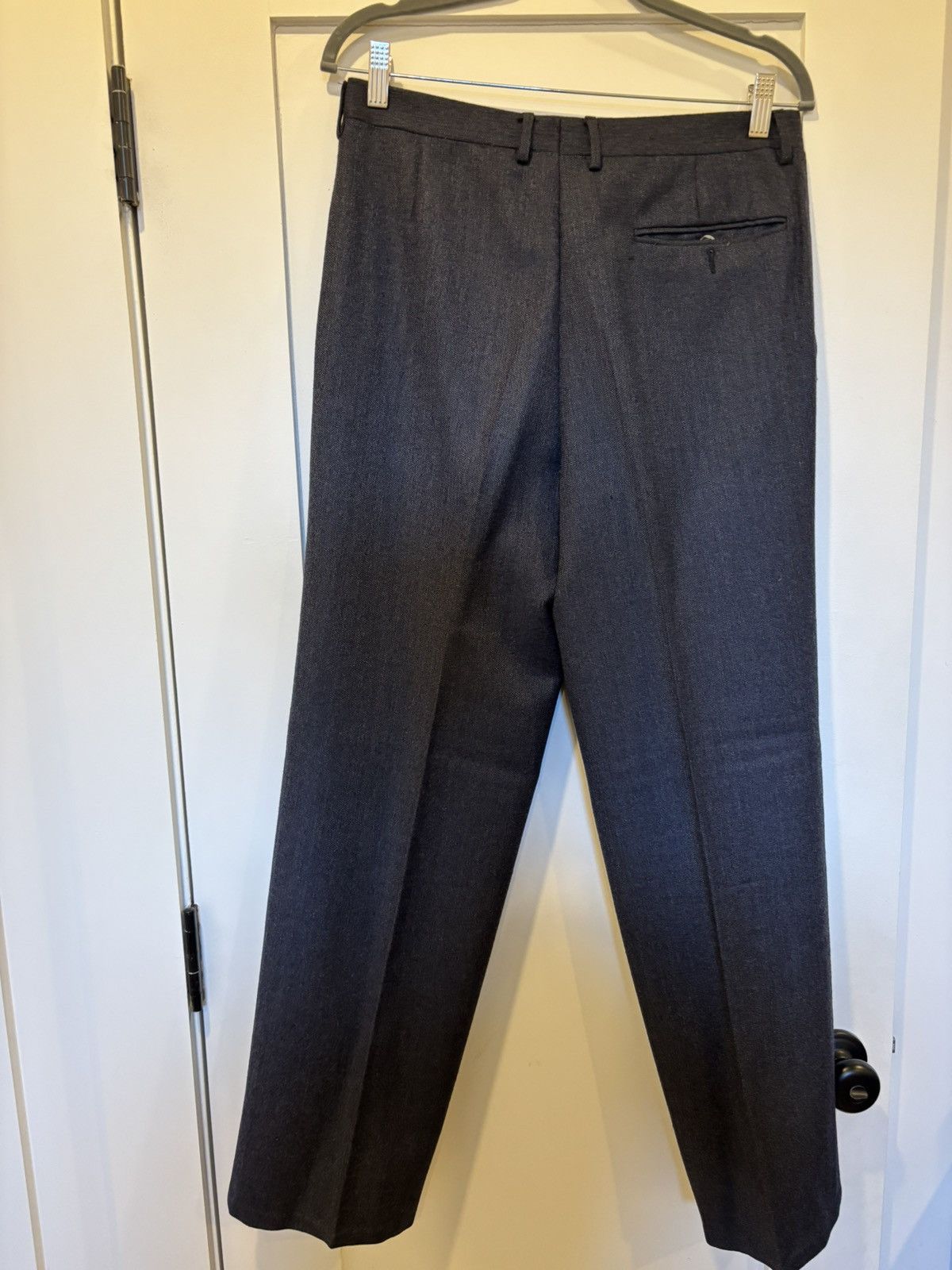 Lanvin Lanvin Dark Blue 100% Wool Pants Size 38R - 5 Thumbnail
