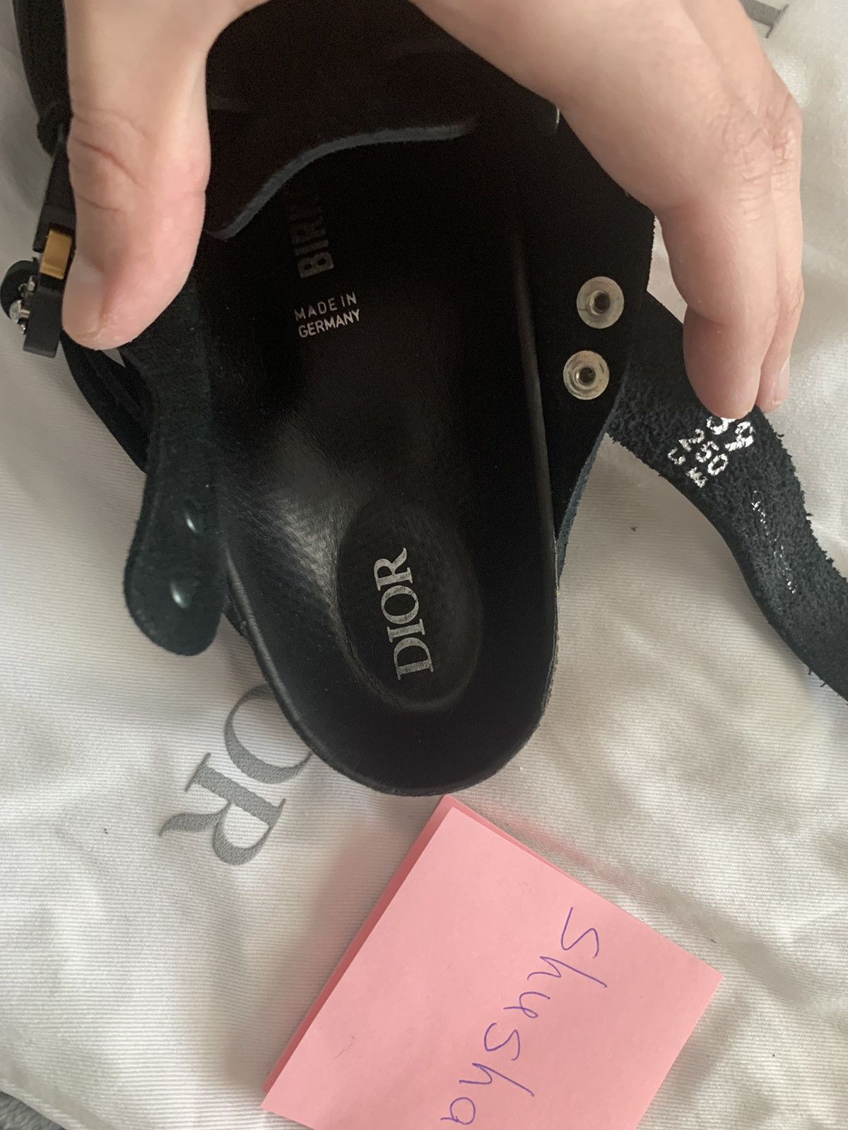 Birkenstock × Dior Dior by Birkenstock Tokio Mule Black Size US 9 / IT 39 - 12 Thumbnail