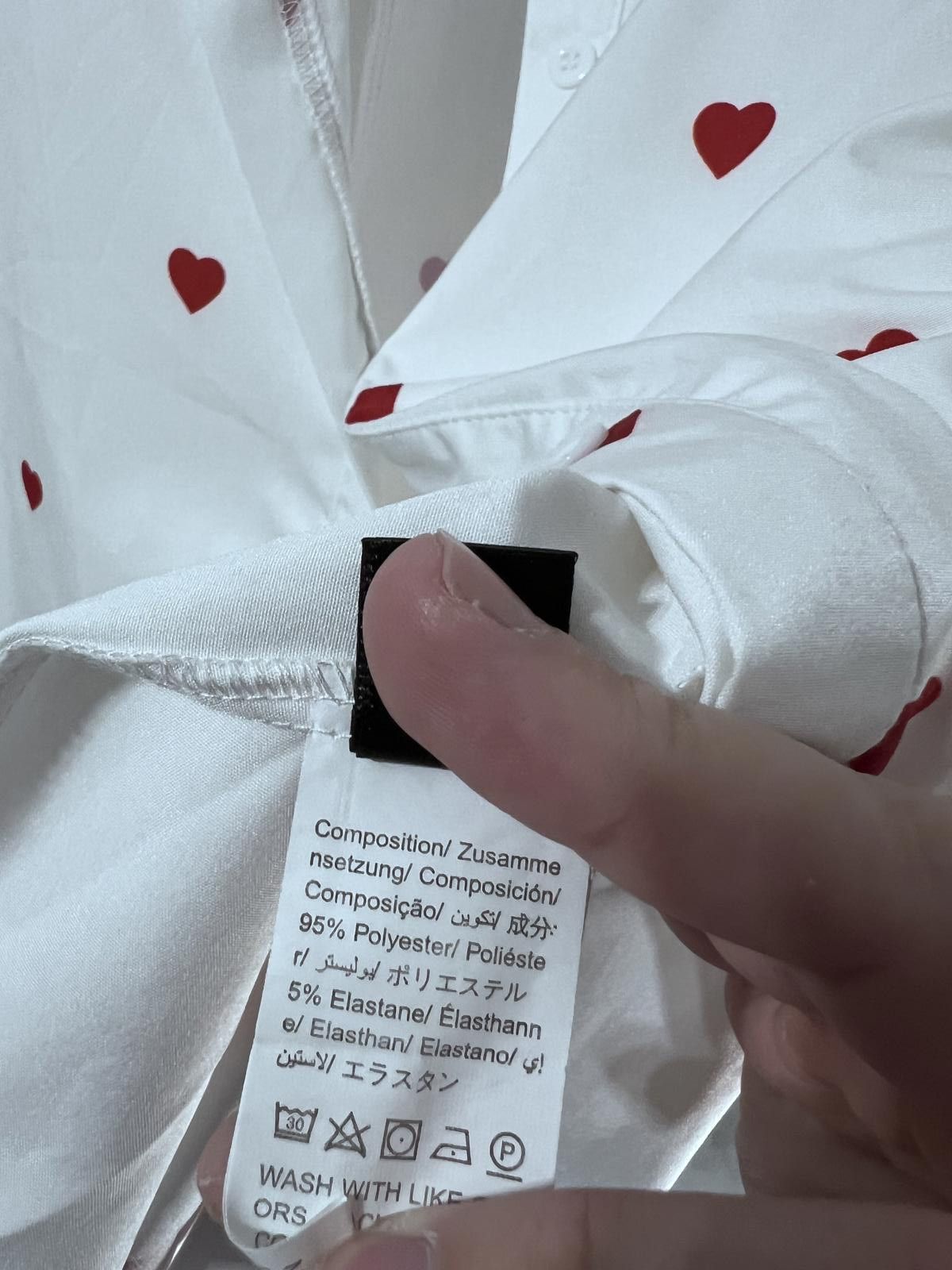 Other Shein Curve White Shirt with Red Heart Print – Size 6XL Size 4XL / US 24-26 - 5 Thumbnail