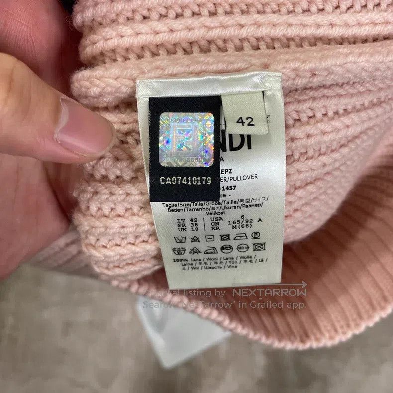 Fendi Fendi Pink Logo Sweatshirt Size S / US 4 / IT 40 - 5 Thumbnail