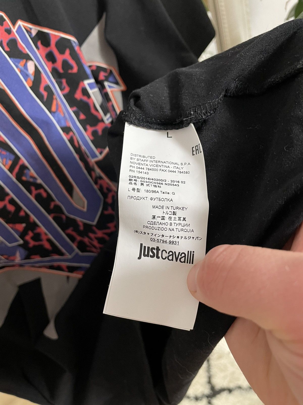 Just Cavalli Just Cavalli big logo luxury t-shirt Size US M / EU 48-50 / 2 - 4 Thumbnail