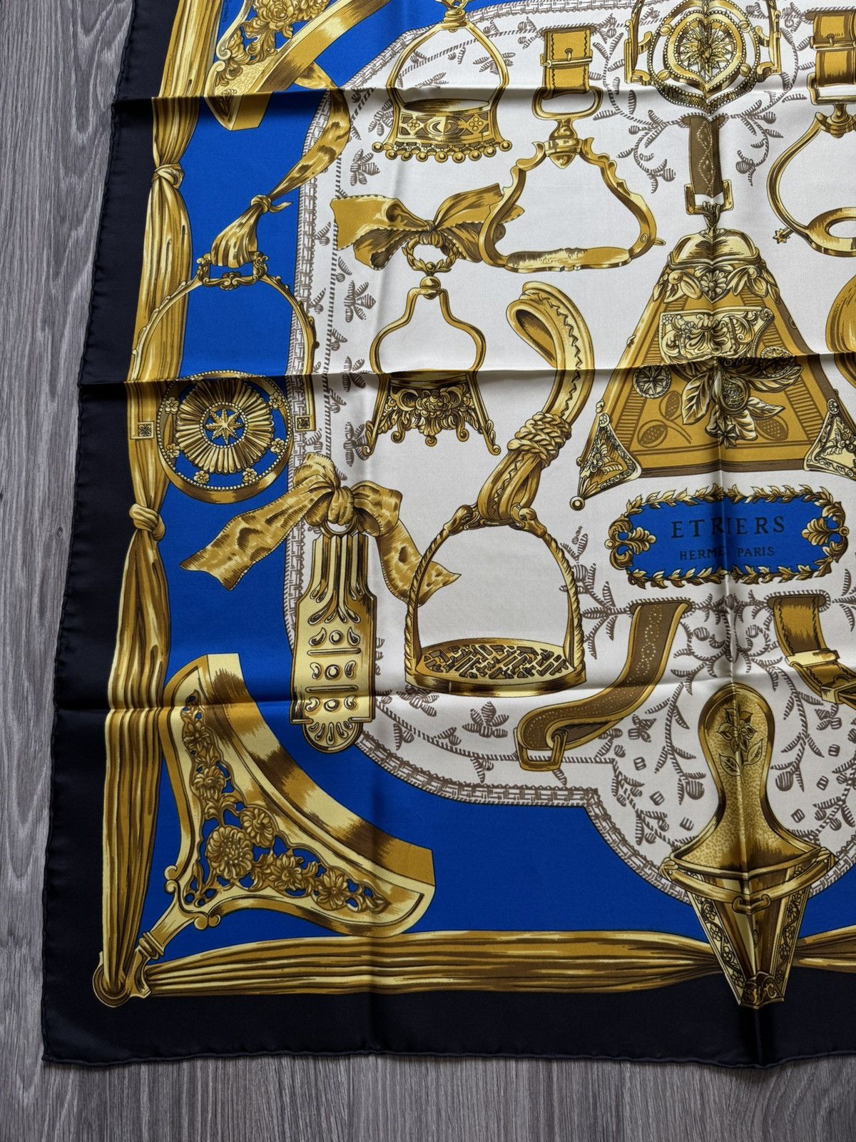 Hermes Hermès Etriers silk scarf by Françoise de la Perrière 1964y Size ONE SIZE - 3 Thumbnail
