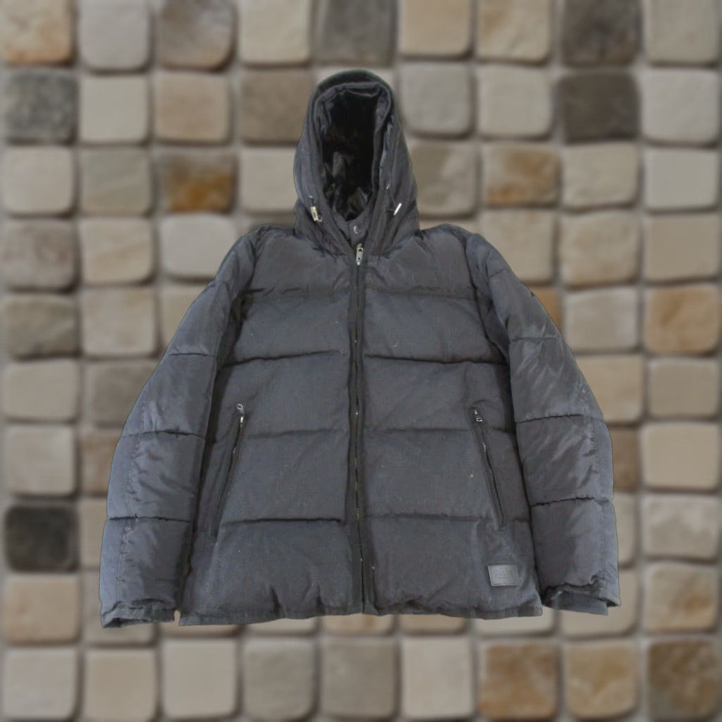 Zara Zara Jacket Mens Medium Black Puffer Insulated Denim Wear Size US M / EU 48-50 / 2 - 1 Thumbnail