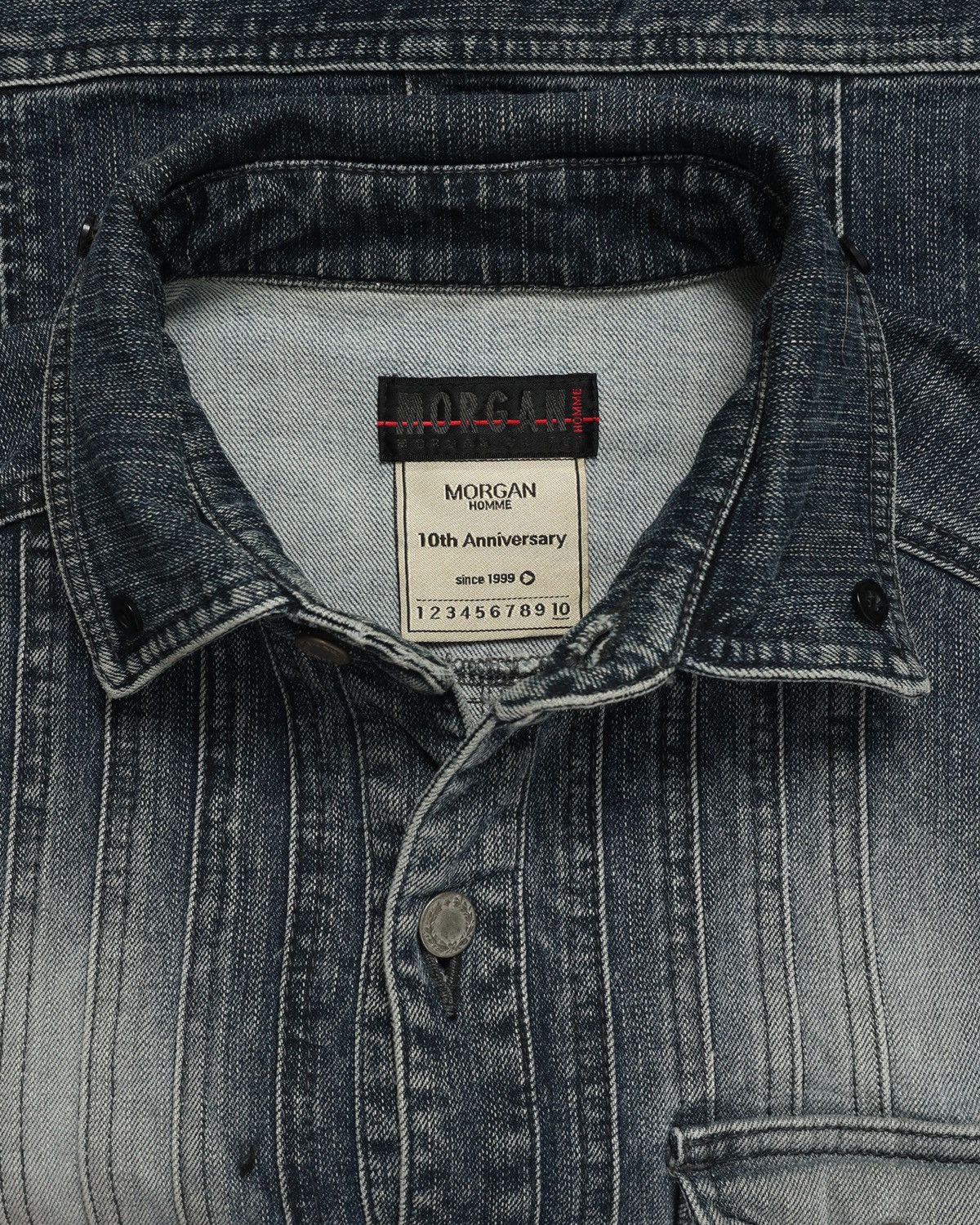 If Six Was Nine × Japanese Brand × Le Grande Bleu (L.G.B.) Morgan homme fur denim jacket Size US S / EU 44-46 / 1 - 5 Thumbnail