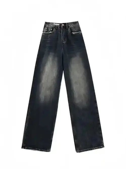 Japanese Brand × Vintage Women's Harajuku Style Loose Wide Leg Jeans Size 28" / US 6 / IT 42 - 4 Thumbnail