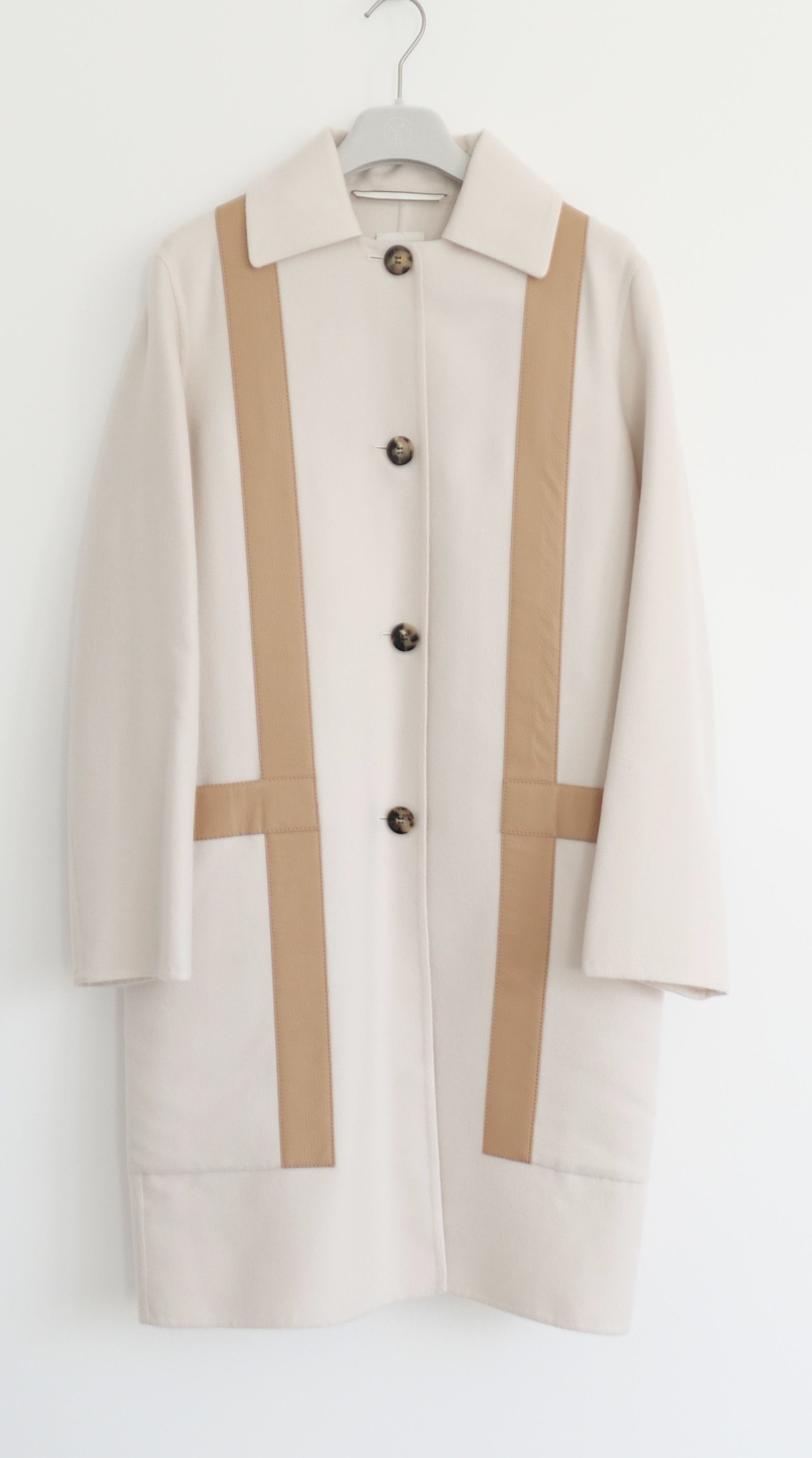 Hermes Hermes H Cashmere & Leather Coat Size XS / US 0-2 / IT 36-38 - 1 Thumbnail