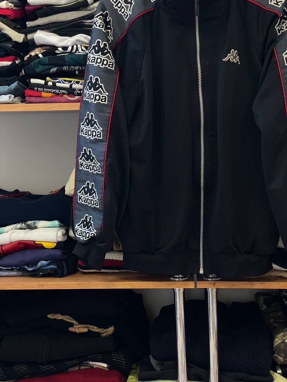 Kappa Kappa Black/Red 80s Vintage Tracksuit Jacket - Medium/S Size US S / EU 44-46 / 1 - 5 Thumbnail