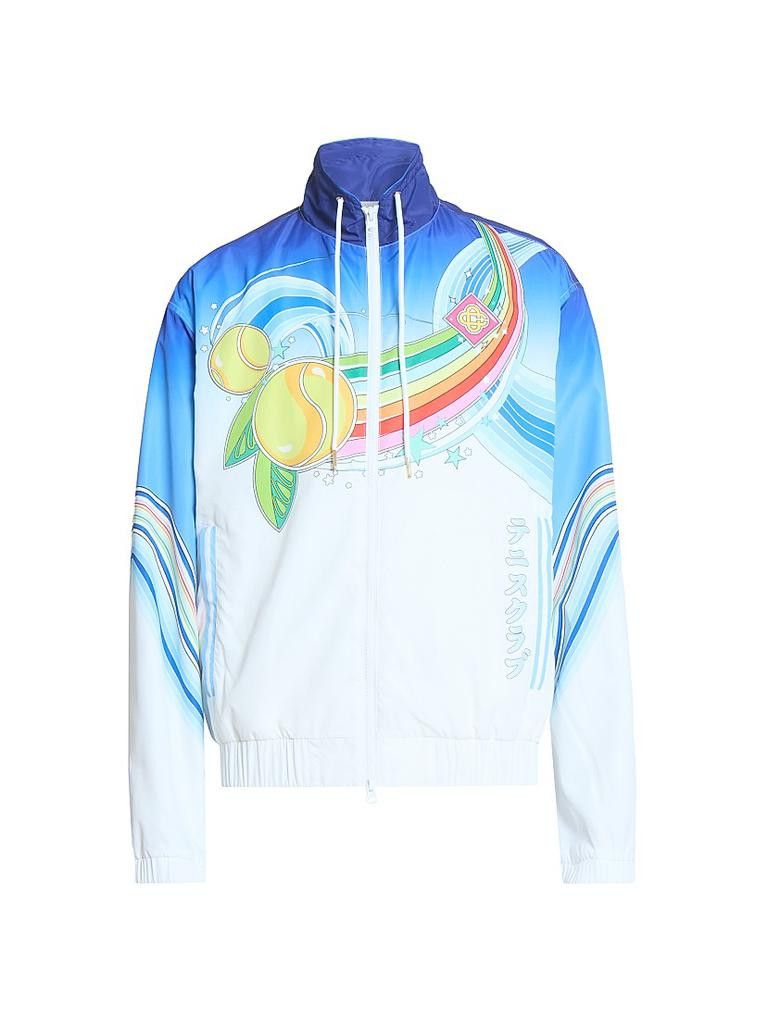 Casablanca os11x0326 Printed Taffeta Jacket in Multicolor Size US XL / EU 56 / 4 - 1 Thumbnail