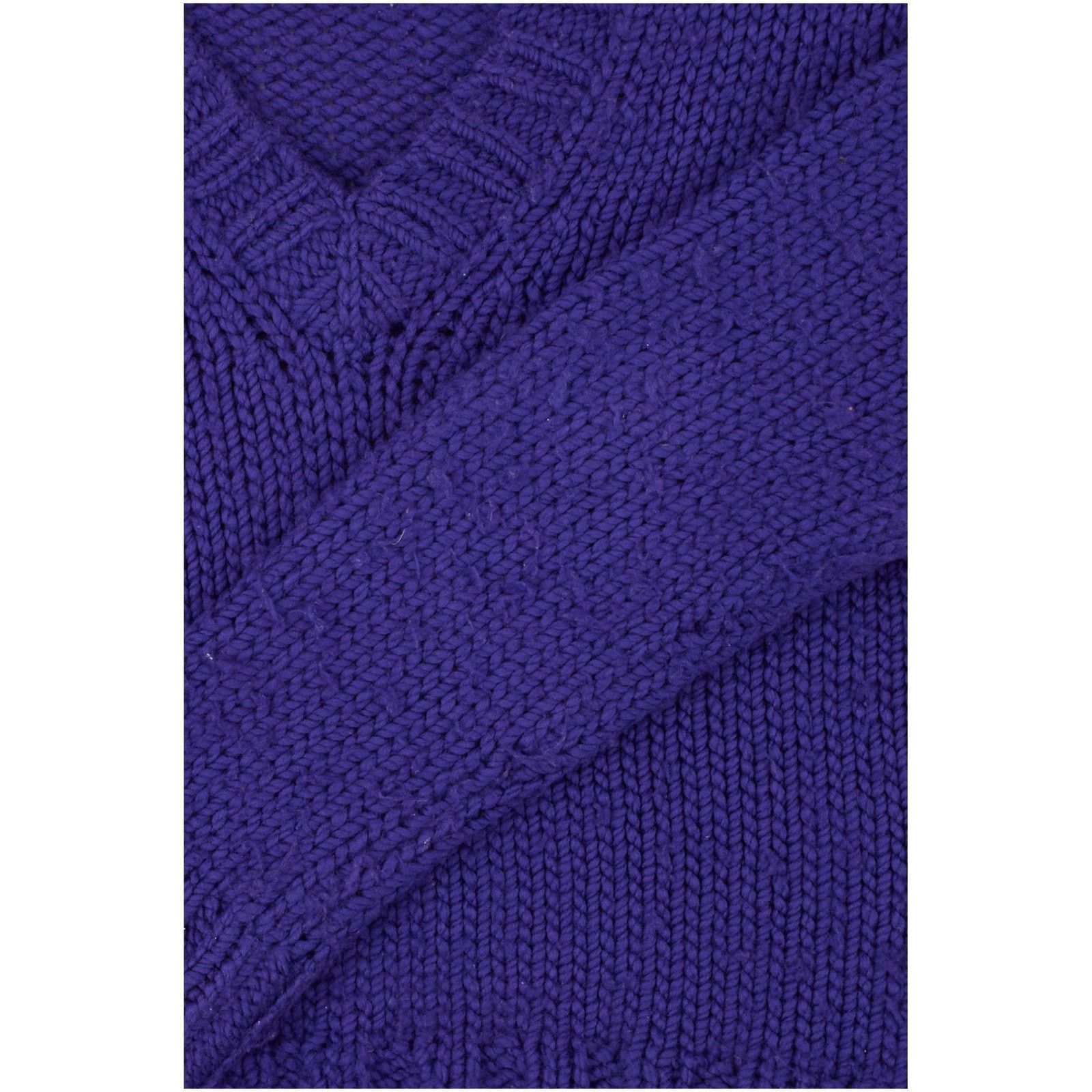 Dries Van Noten Purple Wool Knit V Neck Sweater Size US M / EU 48-50 / 2 - 3 Thumbnail