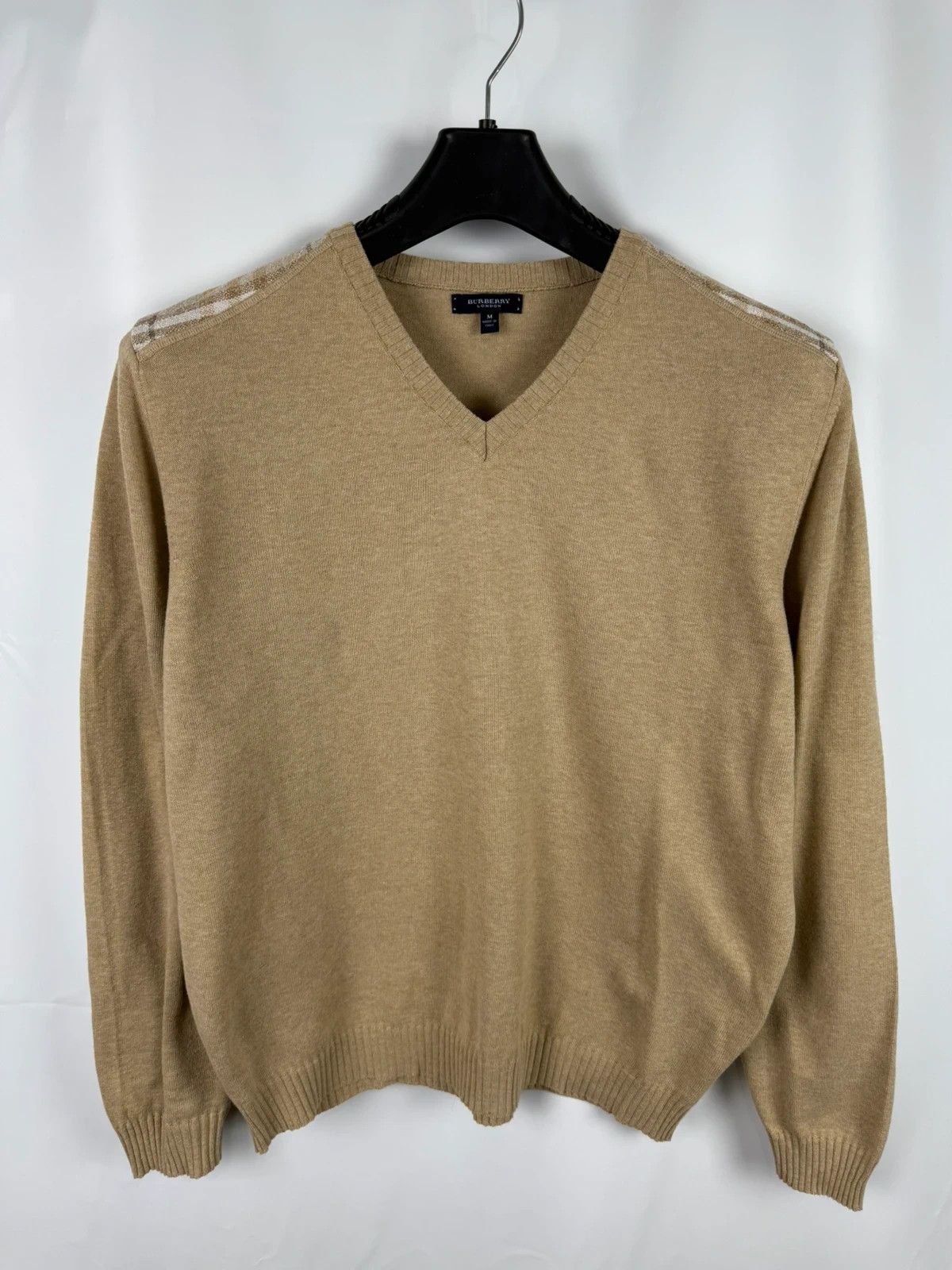 Burberry Burberry Vintage Men Pullover Cotton V-Neck Italy size M Size US M / EU 48-50 / 2 - 1 Thumbnail