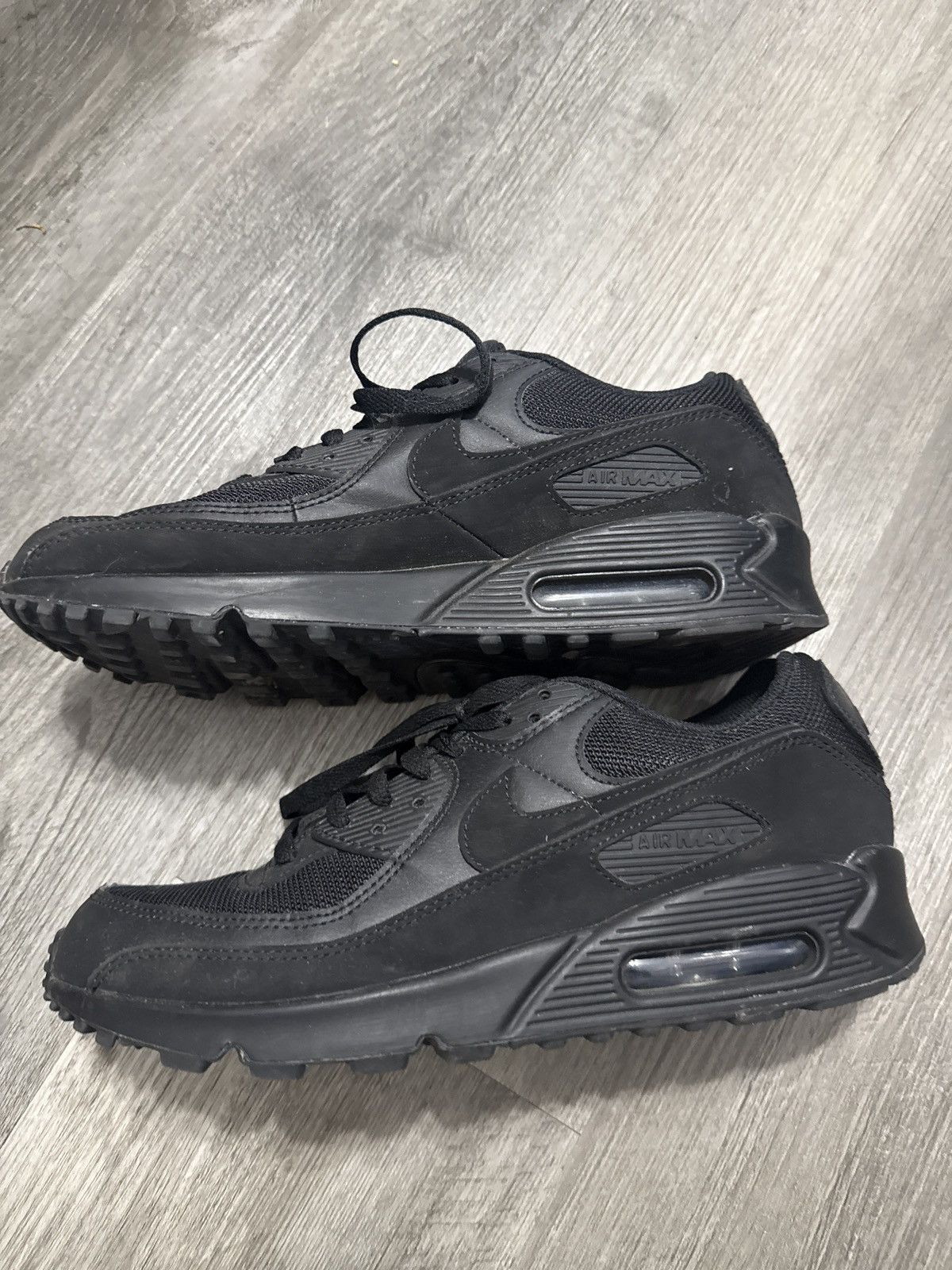 Nike Nike airmax 90 all black Size US 9.5 / EU 42-43 - 4 Thumbnail