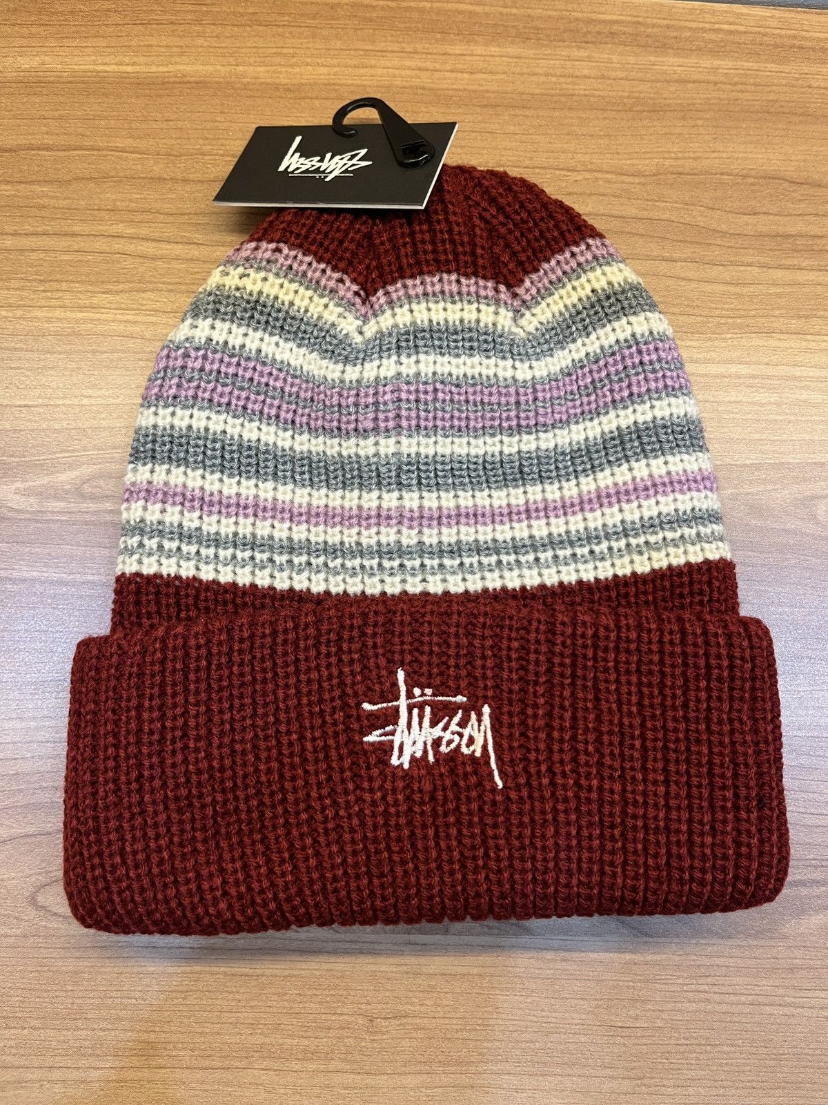 Stussy stussy striped cuff beanie hat Size ONE SIZE - 1 Thumbnail