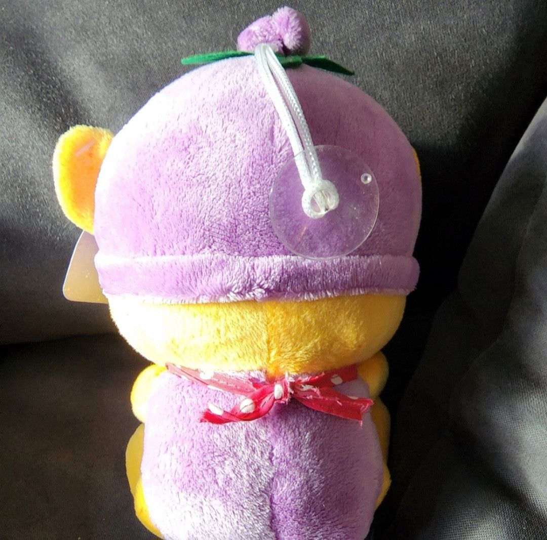 Disney NWT Disney Winnie The Pooh Purple Grape Cling Plush 8" Size ONE SIZE - 2 Thumbnail
