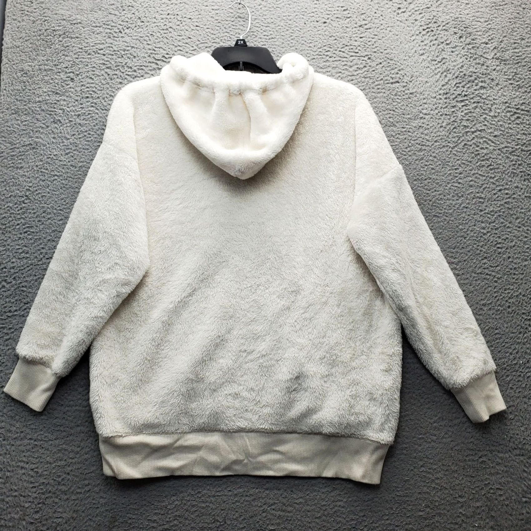 Vintage Aerie Hoodie Womens M Tan Faux Fur Fleece Ribbed Cuff Hem Long Sleeve Full Zip Size M / US 6-8 / IT 42-44 - 2 Thumbnail