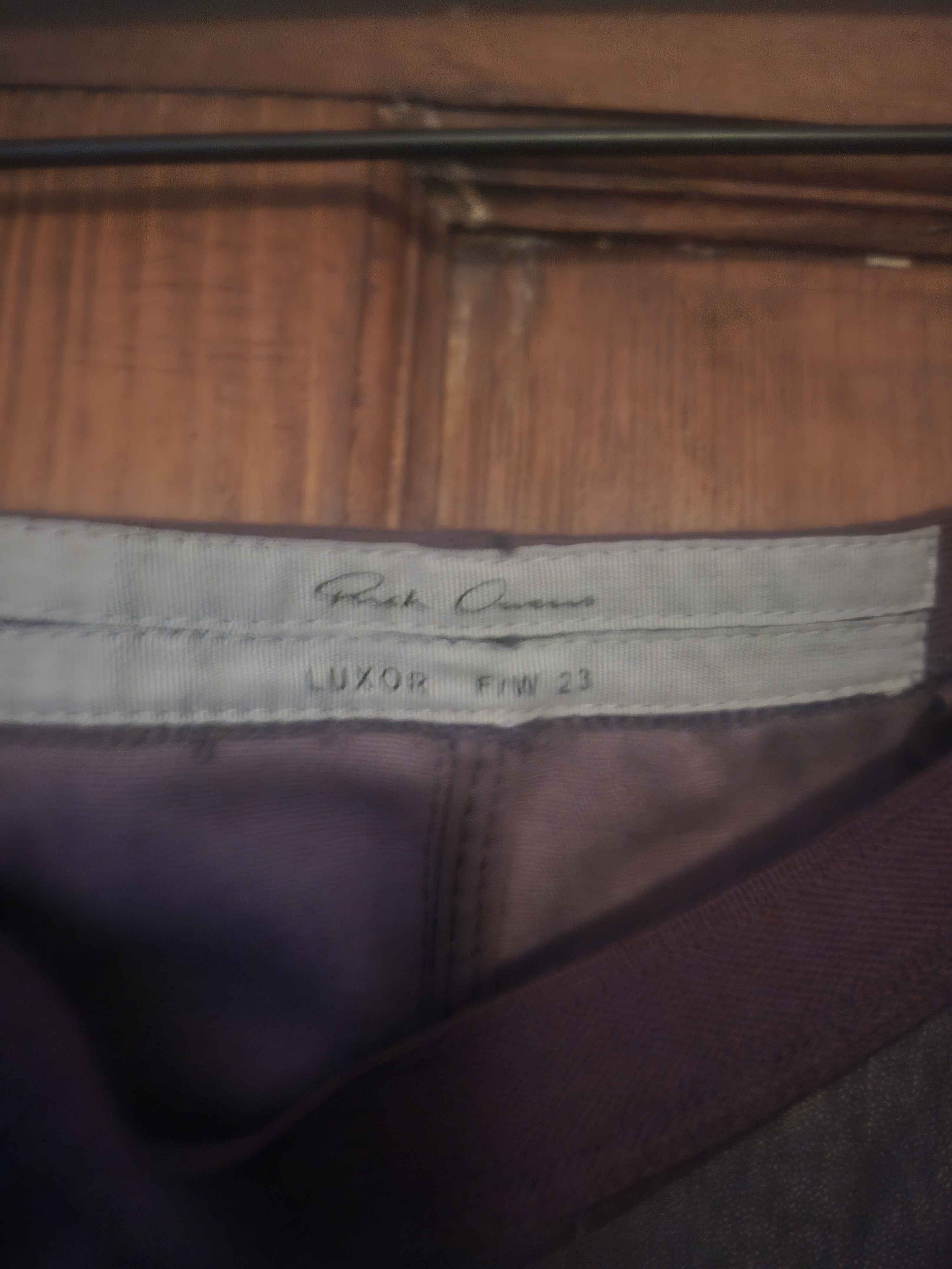 Rick Owens Leather Rick Owens Mini Skirt in Amethyst Luxor FW23 Size 28" / US 6 / IT 42 - 2 Thumbnail