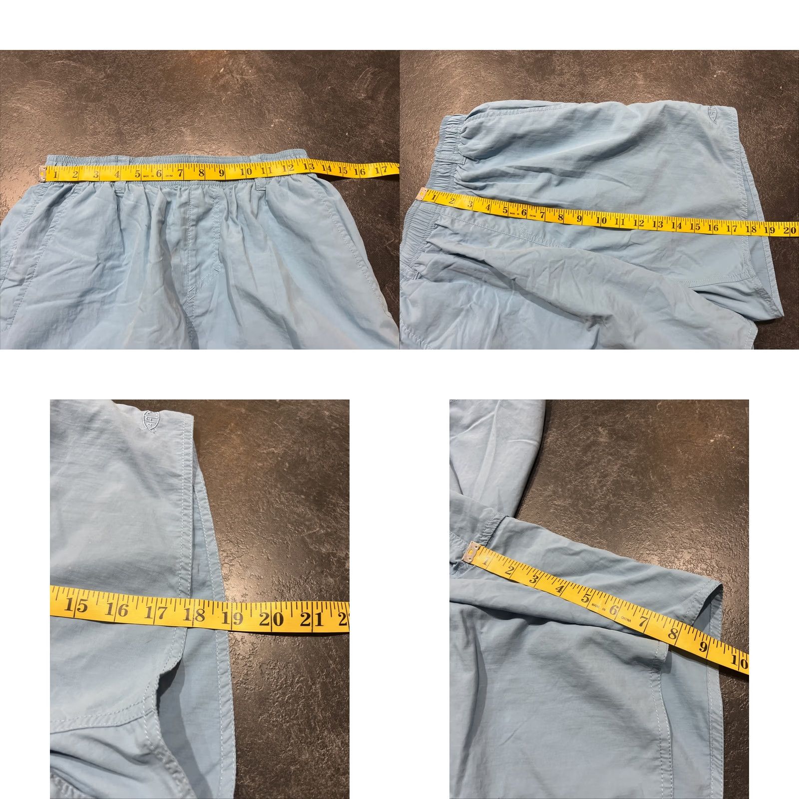 Vintage AFTCO Mens Shorts S Classic Fit 8” Inseam Cargo Nylon Blue Regular Size S Size US 29 - 8 Thumbnail
