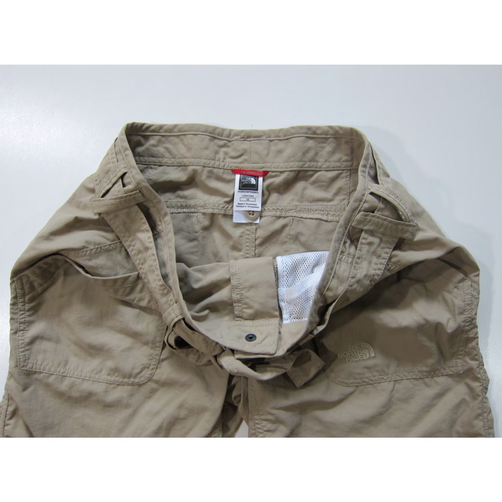 The North Face The North Face 100% Nylon Brown Beige Hike Camp Travel Shorts Women 12 Size 24" / US 00 / IT 34 - 4 Thumbnail