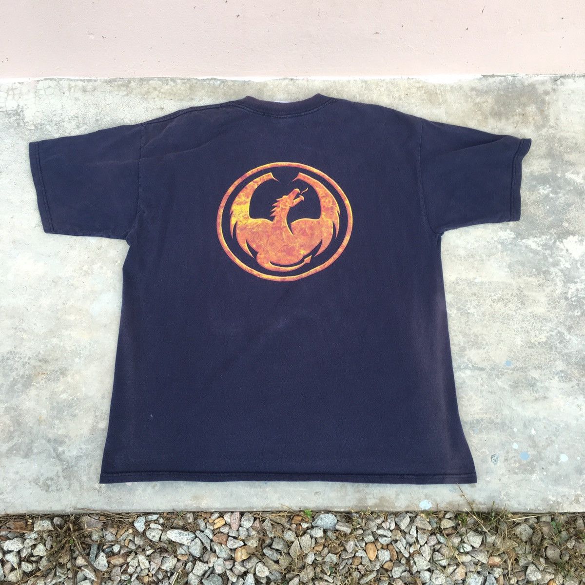 Vintage Vintage Back-hit Dragon Faded Tee Size US XL / EU 56 / 4 - 1 Thumbnail