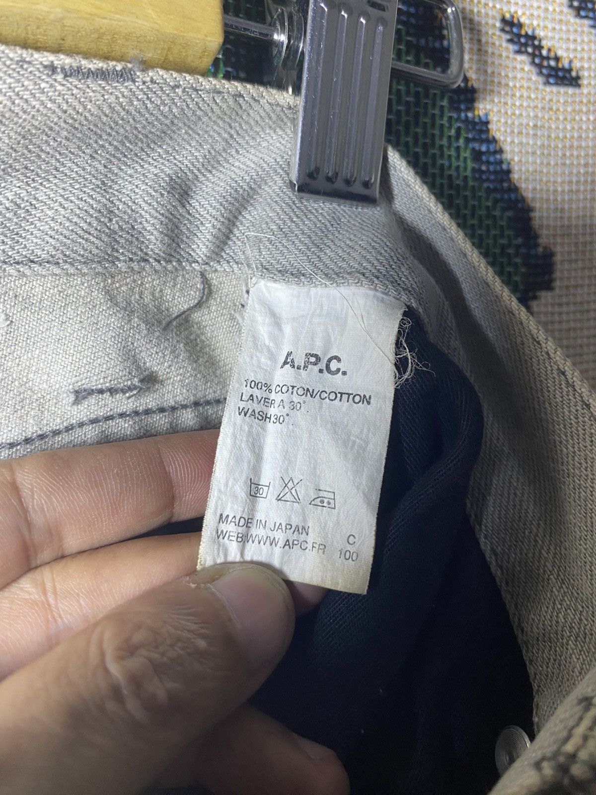 A.P.C. APC Jeans Grey Denim Vintage If Six was Nine Size US 29 - 6 Thumbnail