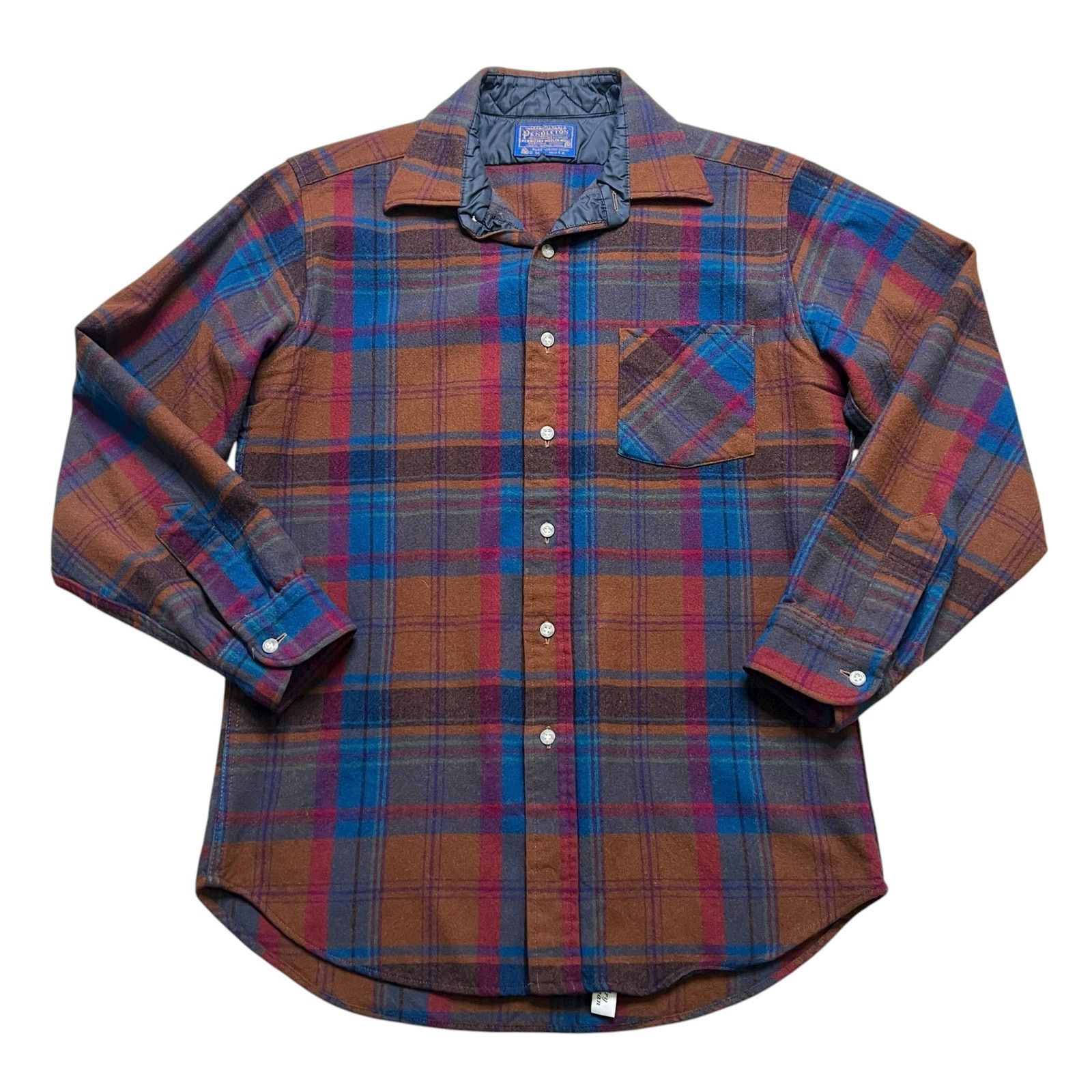 Pendleton Vintage Pendleton Wool Plaid Shirt Quilted Lined USA Size M Size US M / EU 48-50 / 2 - 1 Thumbnail