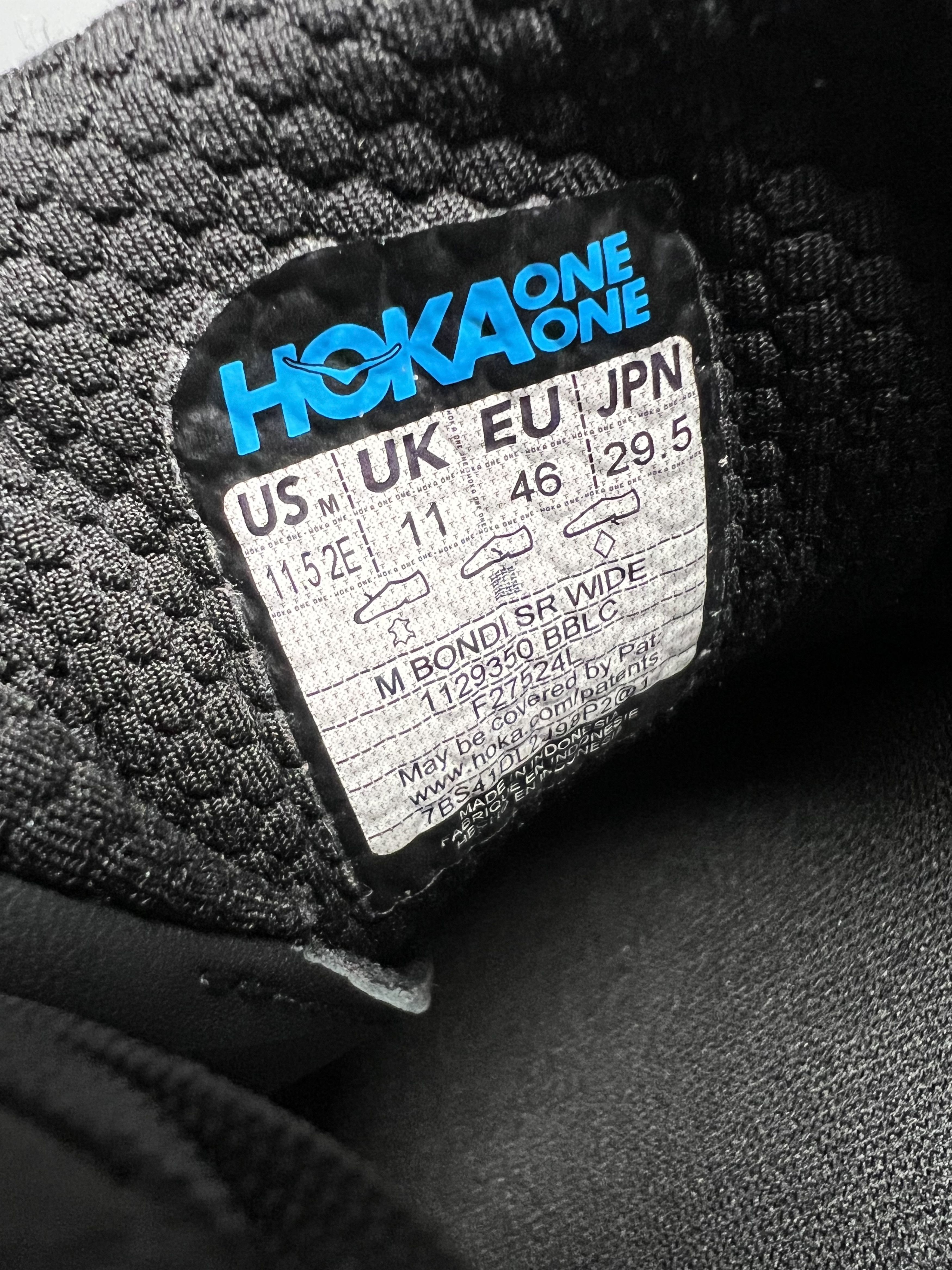 Hoka 11.5 EE Hoka One One Bondi SR Wide Running Shoes Walking Size US 11.5 / EU 44-45 - 17 Thumbnail