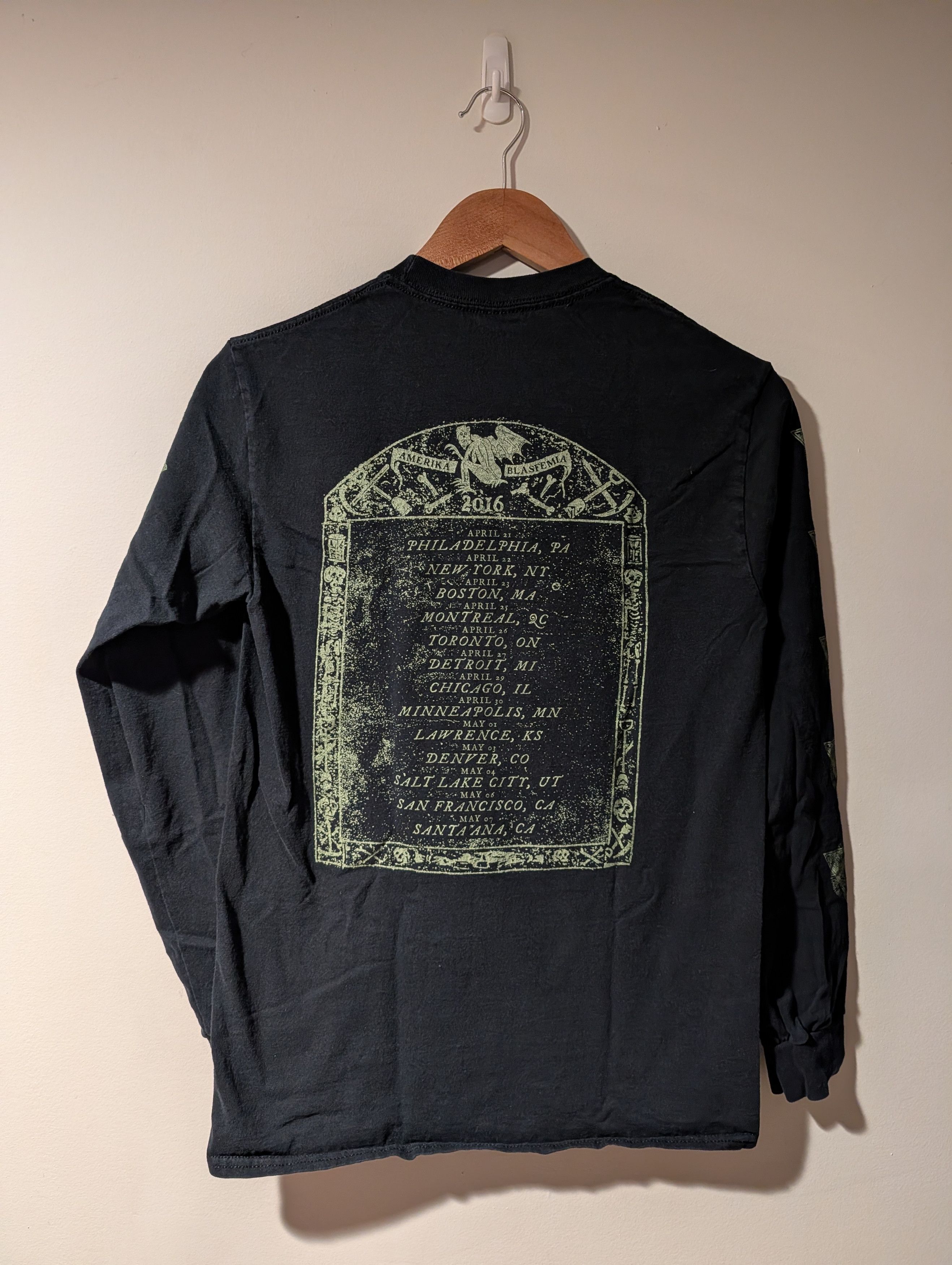 Band Tees 2016 Behemoth Illuminati Amerika Blasfemia Long Sleeve Shirt Size US S / EU 44-46 / 1 - 5 Thumbnail