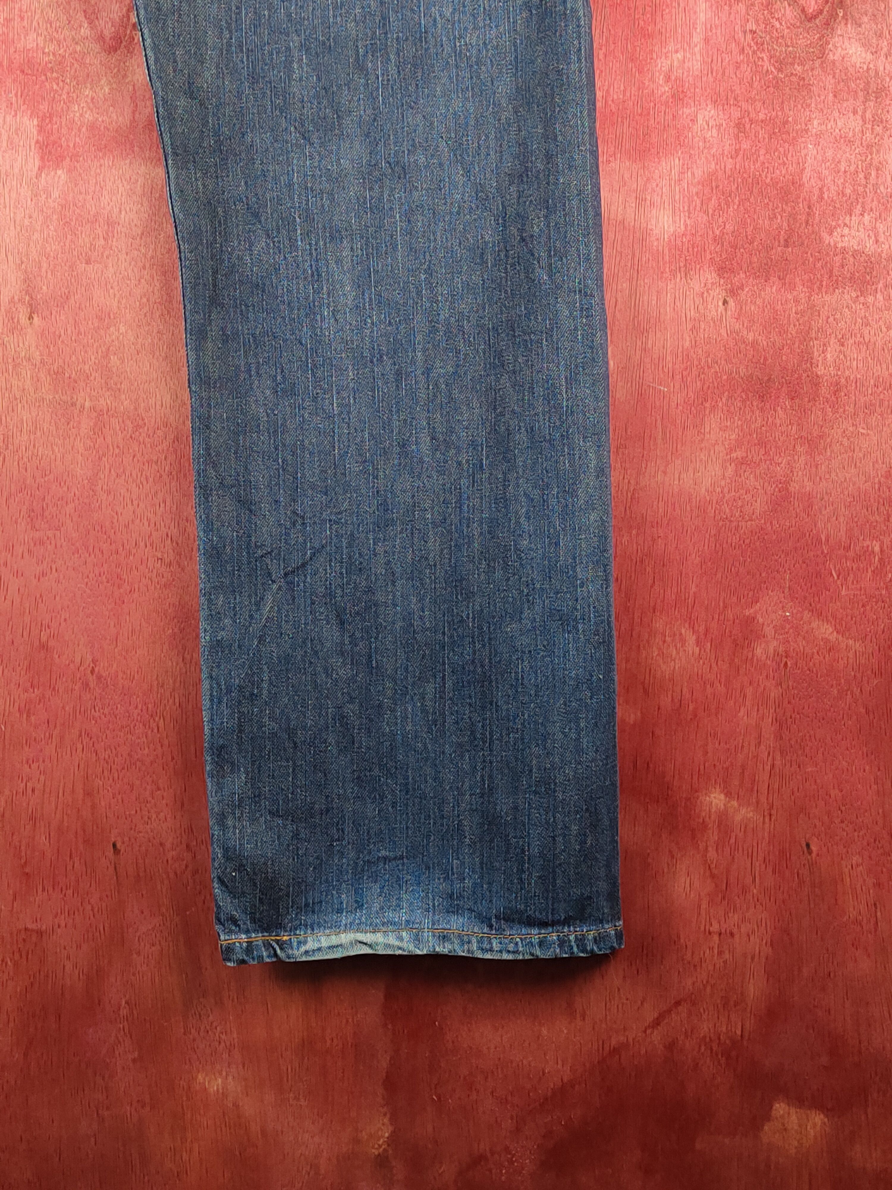 Edwin Edwin Dark Blue Distressed Ripped Jeans #S2336 Size US 34 / EU 50 - 13 Thumbnail