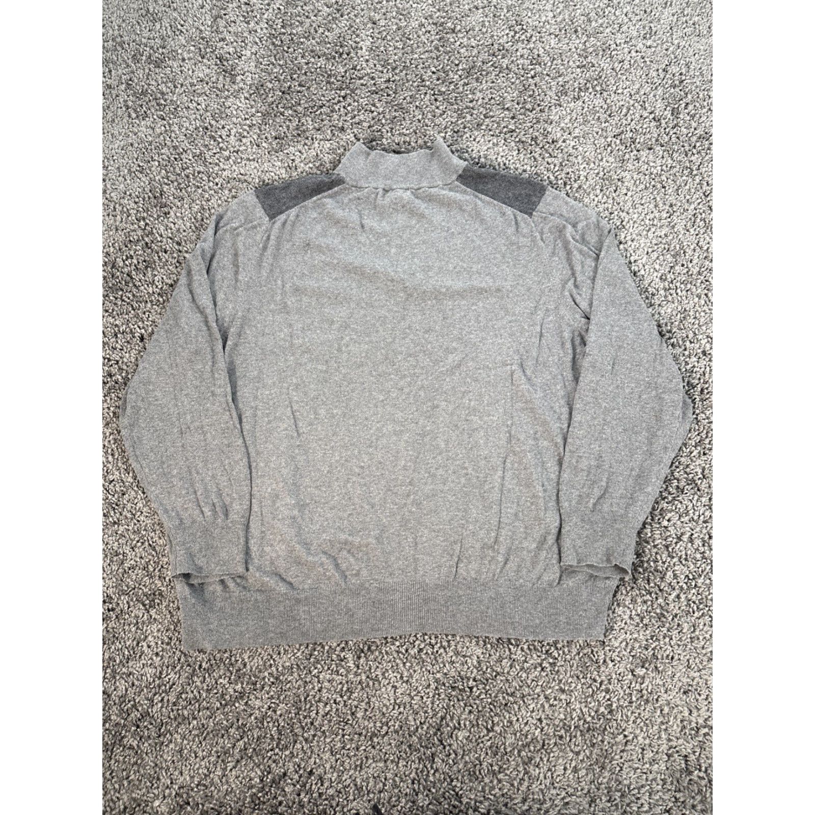 Brooks Brothers Brooks Brothers Sweater Pullover 2XL Mock Neck 1/4 Zip Gray Cashmere Cotton Knit Mens XXL Size US XXL / EU 58 / 5 - 6 Thumbnail
