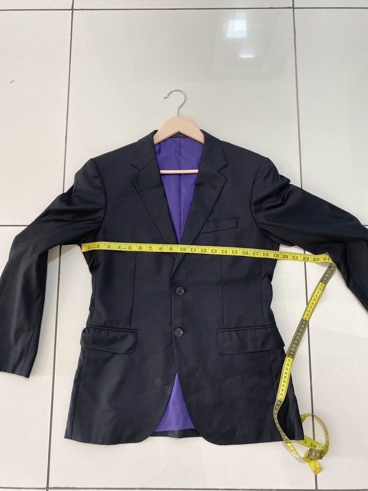 Designer × Loro Piana × Paul Smith Paul Smith X Loro Piana Black Blazer Size 38R - 7 Thumbnail