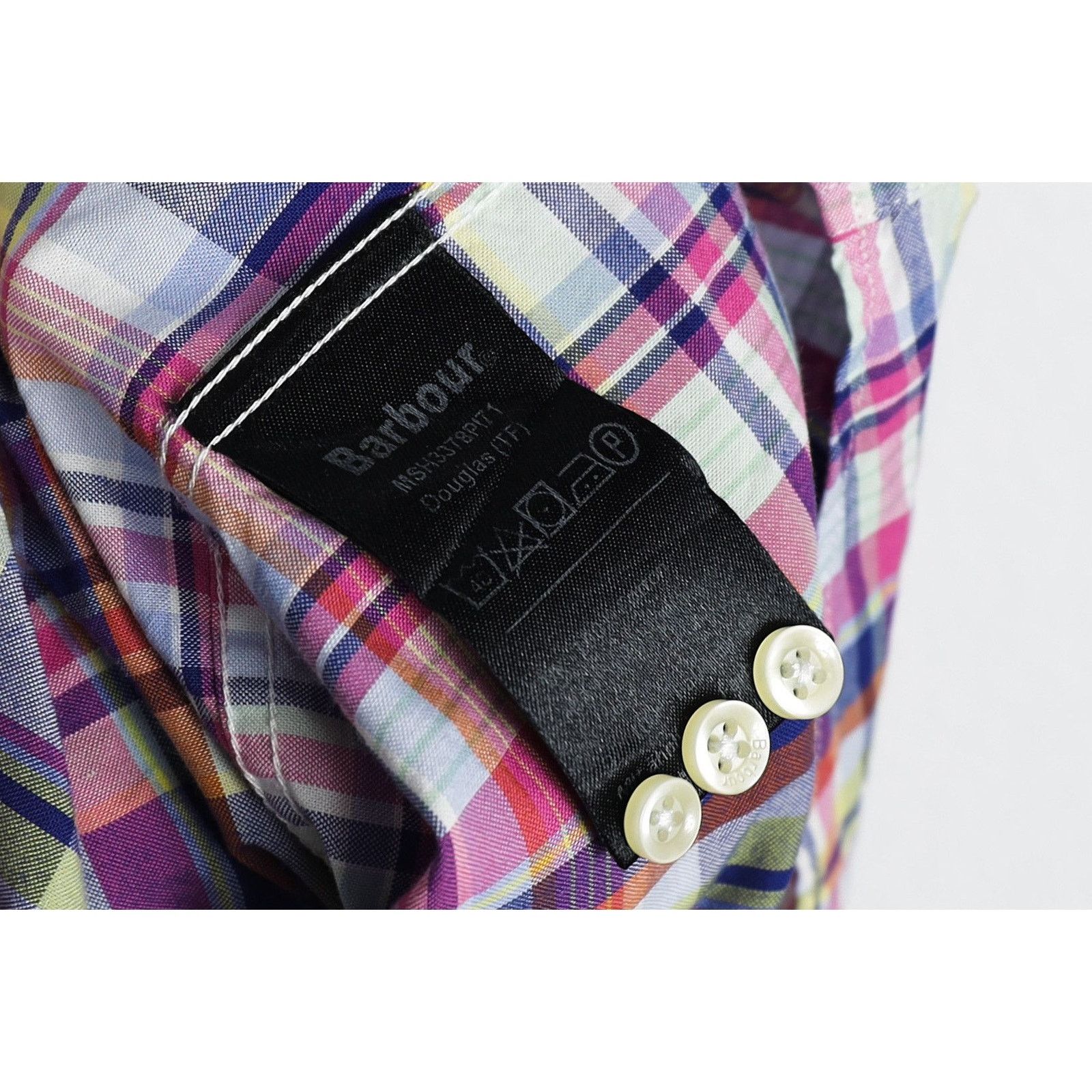 Barbour Barbour Douglas Tailored Fit Pink Plaid Oxford Shirt Size US L / EU 52-54 / 3 - 8 Thumbnail