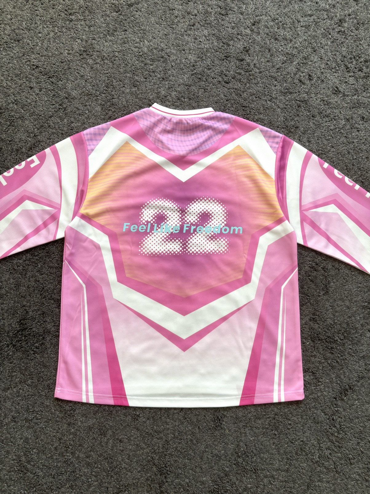 Japanese Brand Lalafox pink 22 streetwear unisex long sleeves jersey tee Size US M / EU 48-50 / 2 - 12 Thumbnail