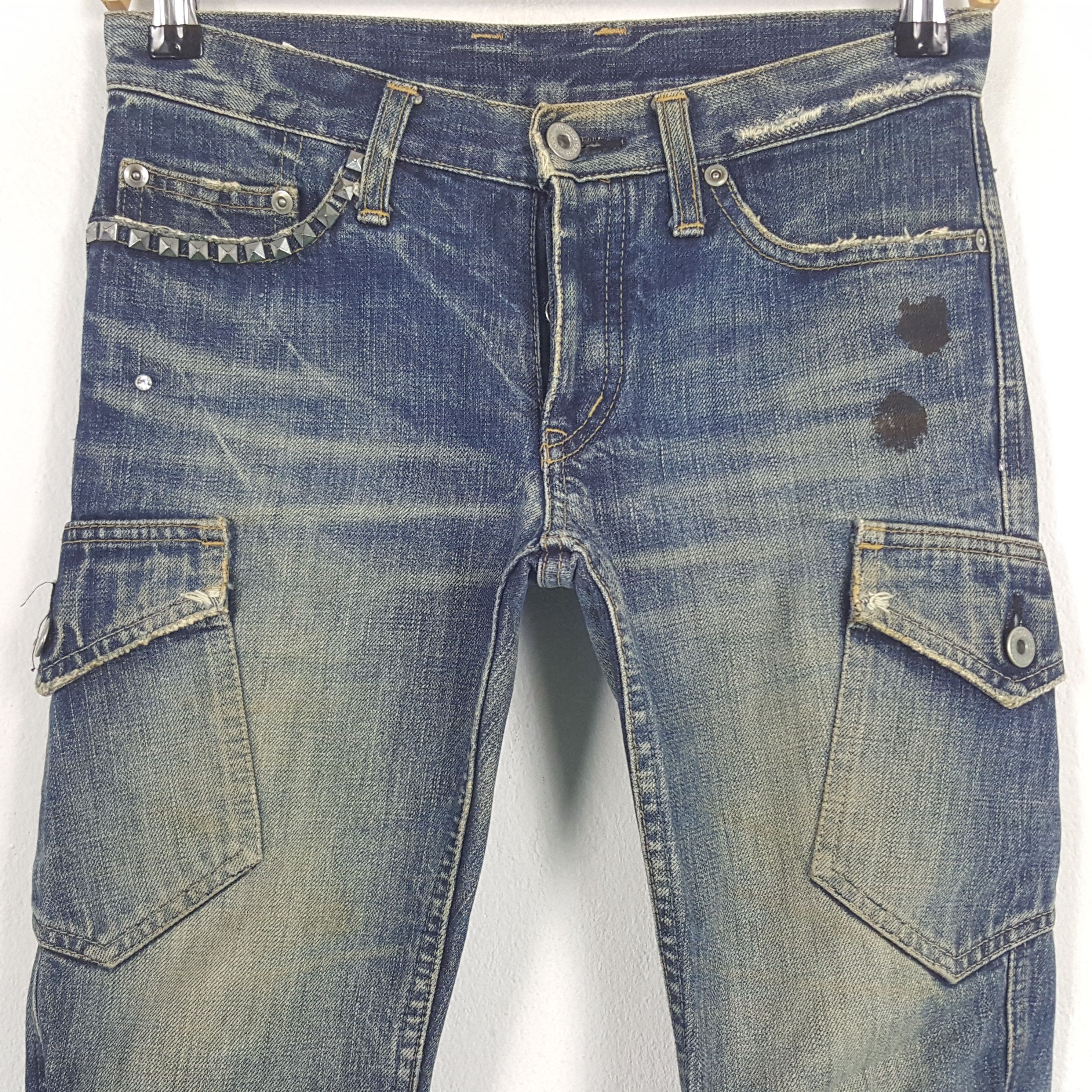 Hysteric Glamour × Japanese Brand × Vintage Vintage Hysteric Glamour Japan 3 Quaters Cargo Denim Jeans Size US 27 - 5 Thumbnail