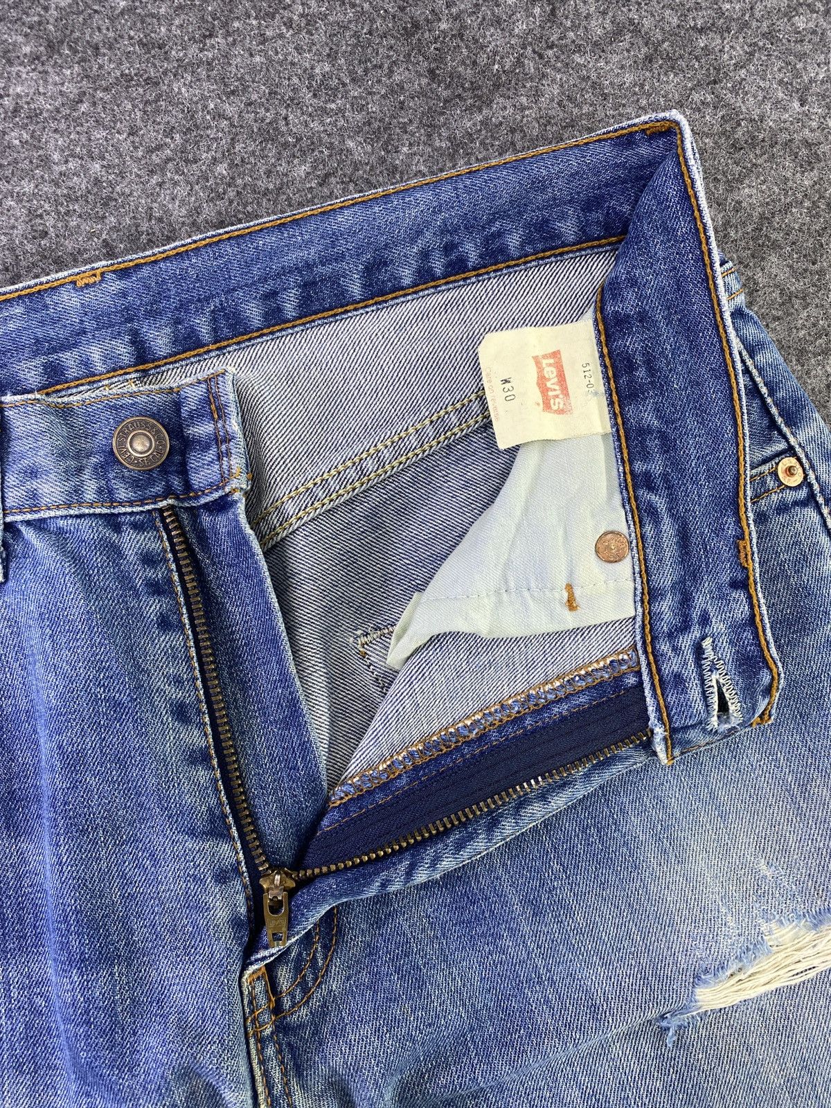 Jean × Levi's × Vintage Vintage Levis 512 Distresses Blue Wash Jeans - J872 Size US 30 / EU 46 - 5 Thumbnail