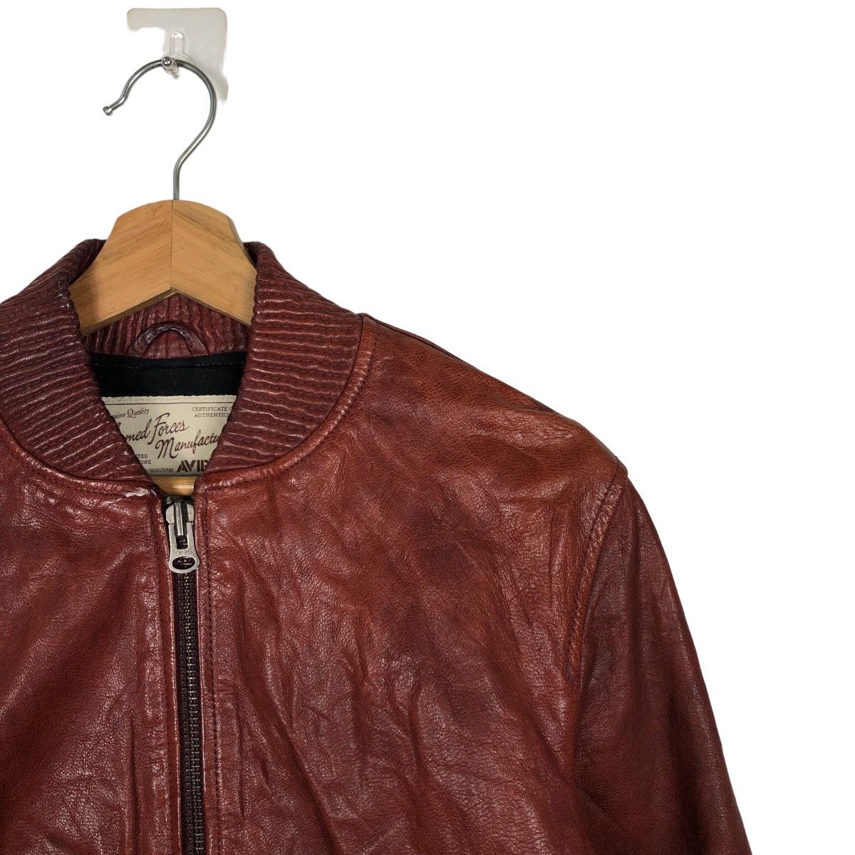Avirex 🔥90’s VINTAGE GEUINE LEATHER BOMBER JACKET AVIREX USA Size US L / EU 52-54 / 3 - 6 Thumbnail