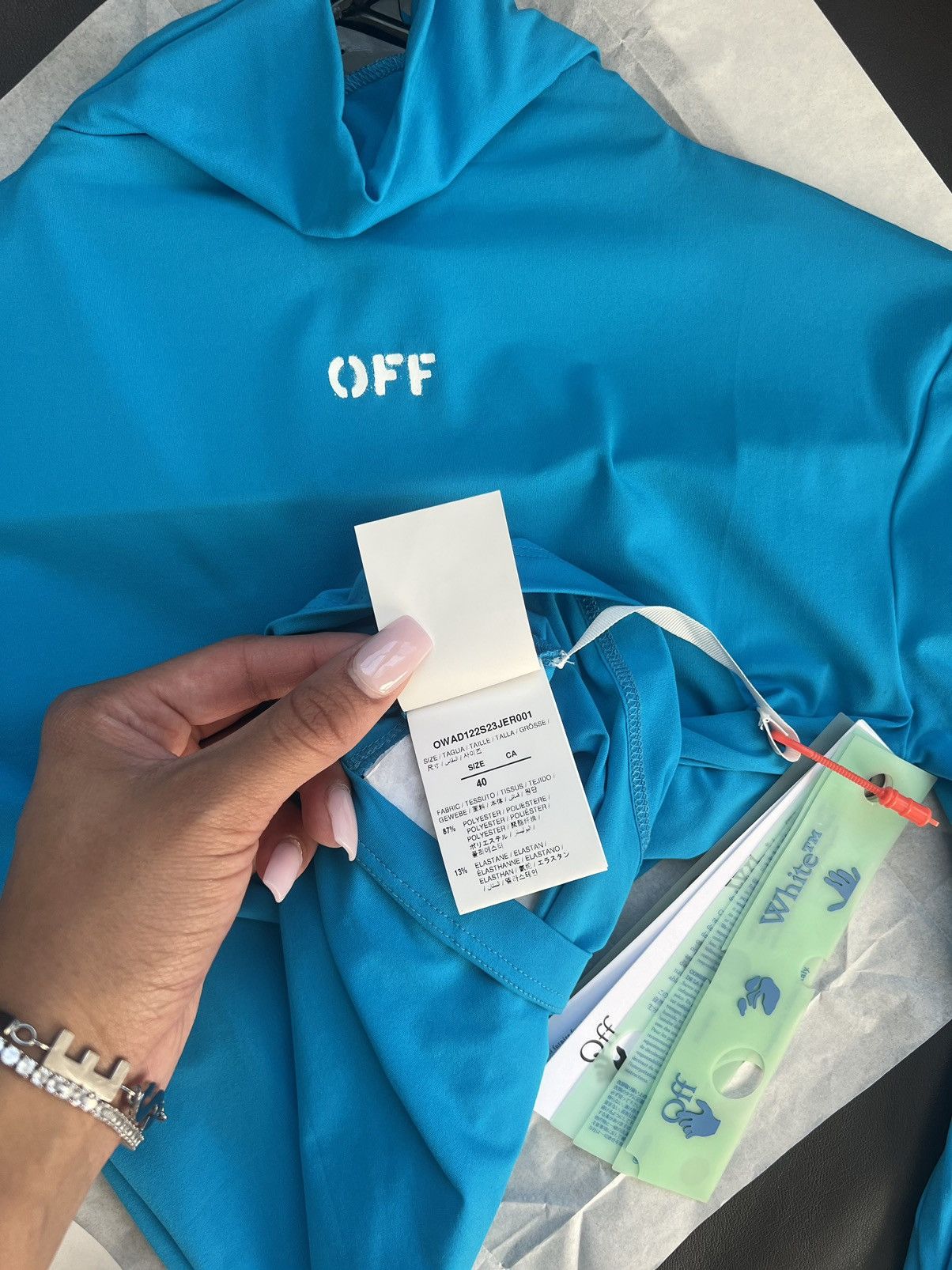 Off-White Off-White Logo Print Long Sleeve Top Size S / US 4 / IT 40 - 6 Thumbnail