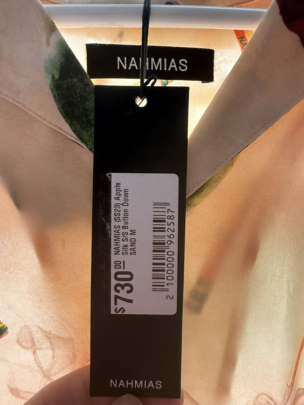 Nahmias NAHMIAS short sleeve button-up shirt, size M. Size US M / EU 48-50 / 2 - 4 Thumbnail