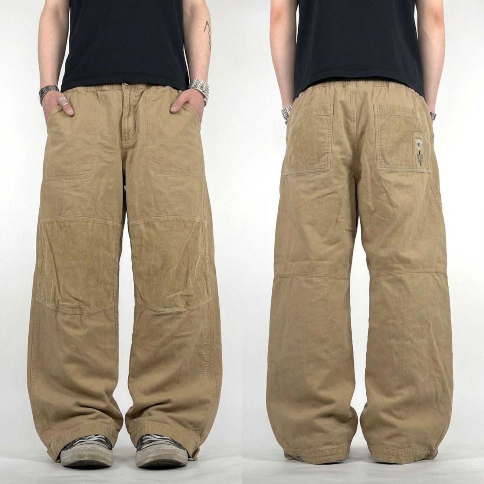 Vintage y2k grunge faded archive baggy wide leg skater pants