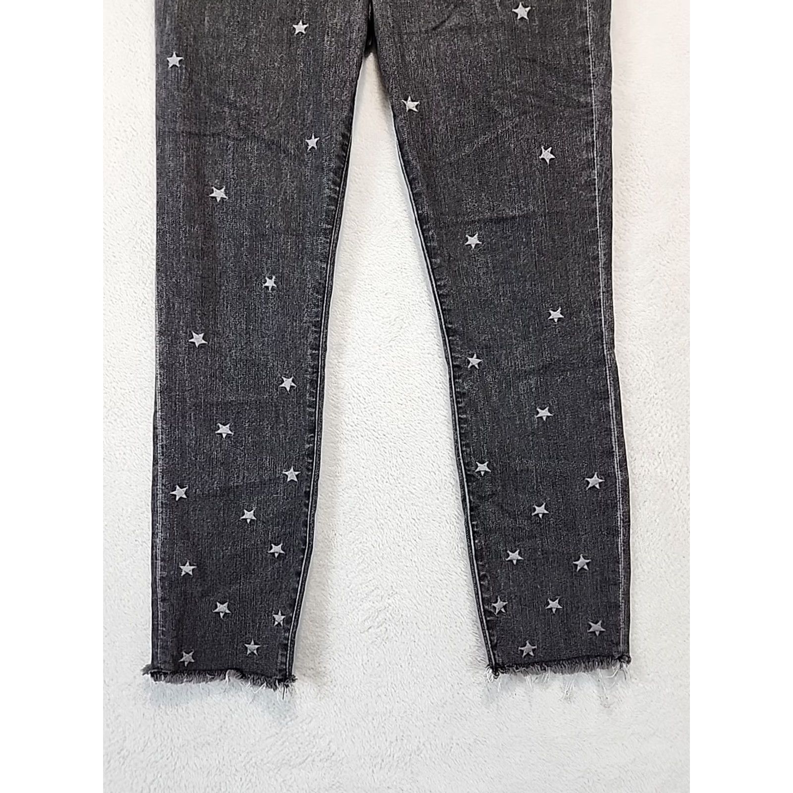 Abercrombie & Fitch VINTAGE Abercrombie & Fitch Black Stars Jeans Mid Rise Super Skinny Ankle Women's 28/6R Size 28" / US 6 / IT 42 - 4 Thumbnail